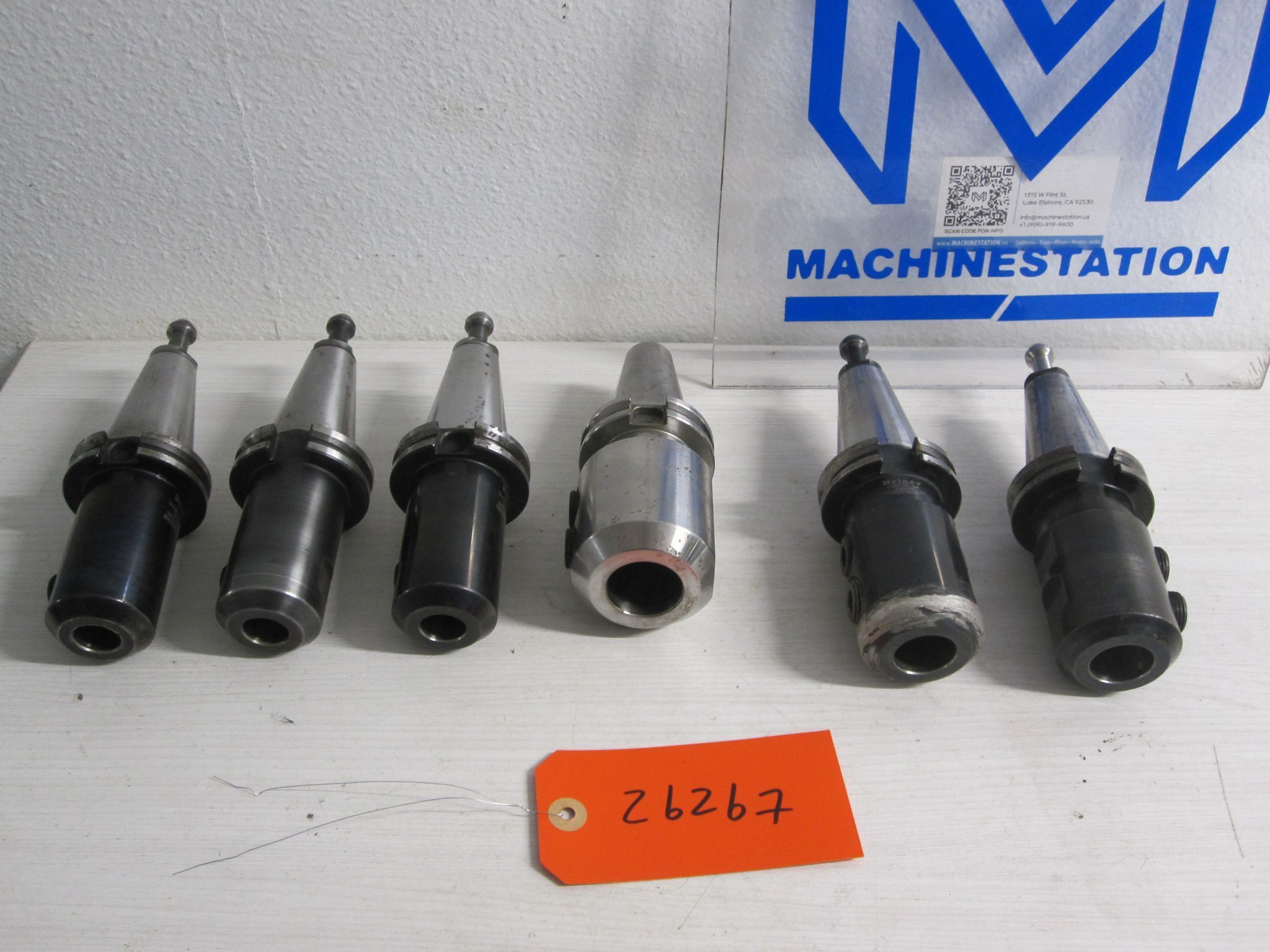 6x Lot CAT40 CT40 C40 Side Lock Solid Weldon Flat Holders Haas Briney SYIC 12