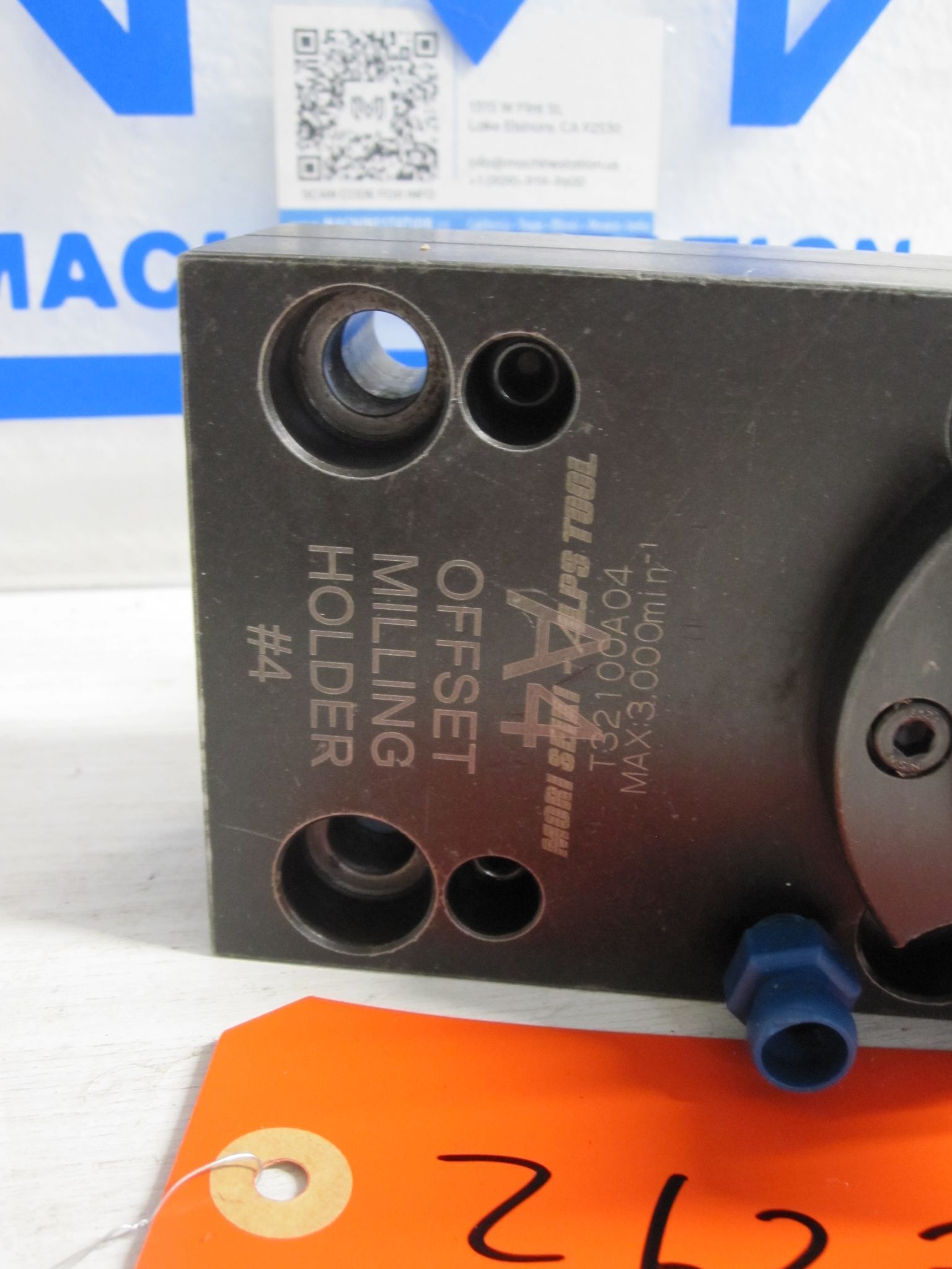 DMG Mori Seiki ALPS Tool Offset Milling Holder Straight 0 Degree Radial ER25 1