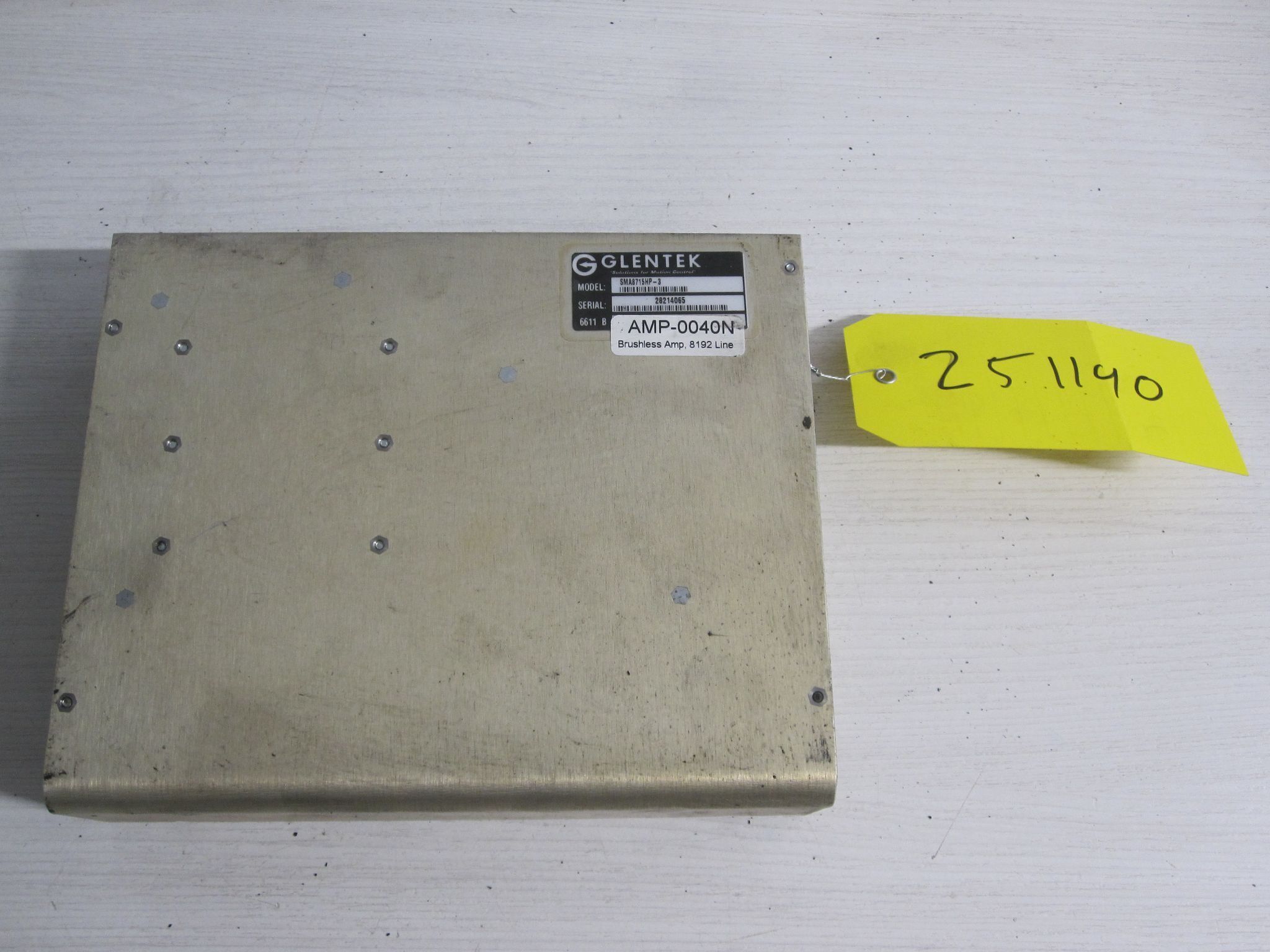 GLENTEK SMA8715HP-3 Fadal Brushless Servo Amp AMP-0040N 8192 Line 4