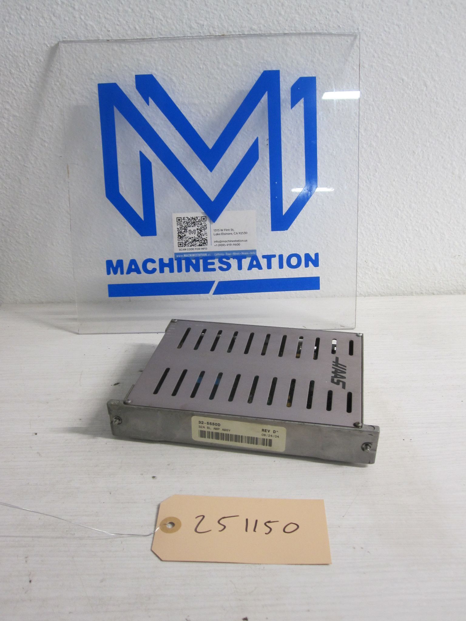 HAAS 32-5550D REV. D 32A Amp Assy Servo Drive Amplifier Axis 0