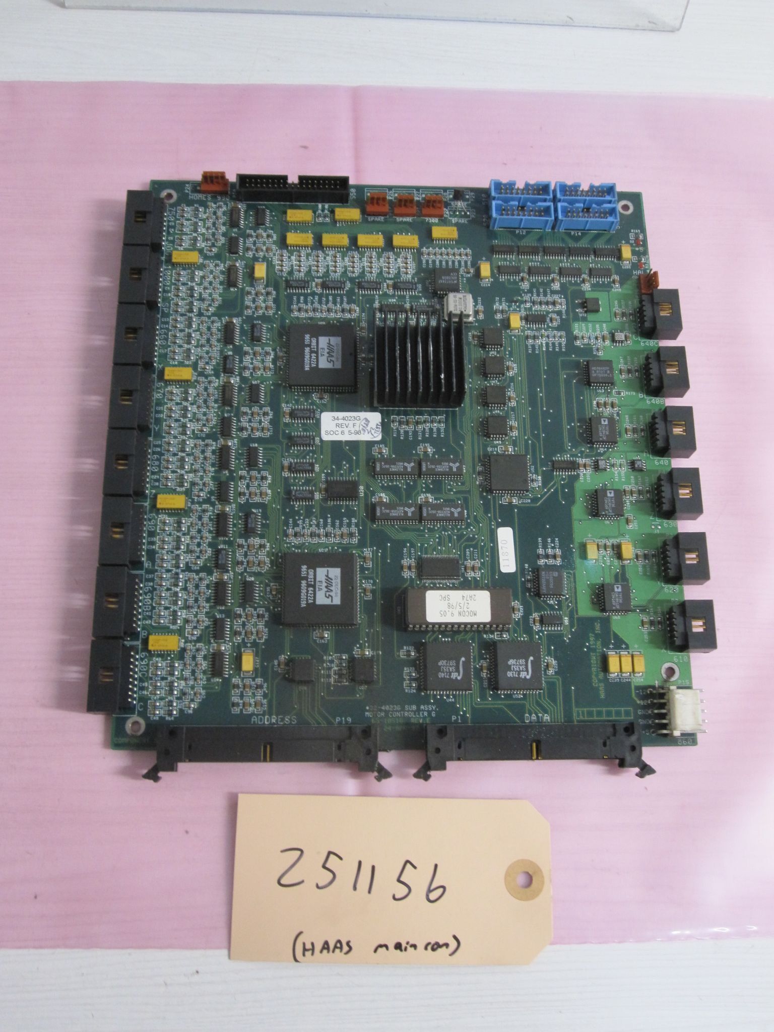 HAAS 34-4023G Rev. F MOTOR CONTROL BOARD MOCON 1