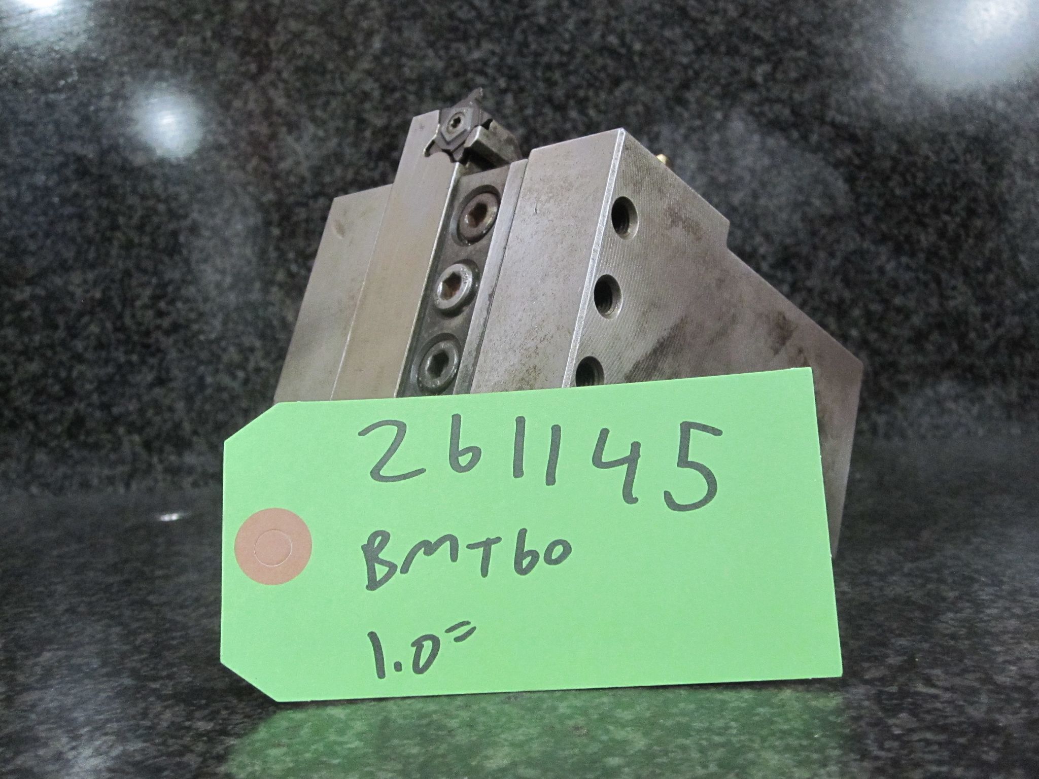 BMT60 BMT 60 DMG MORI SEIKI 1.0" SQUARE SHANK TURNING TOOL HOLDER W/ ISCAR TOOL 20