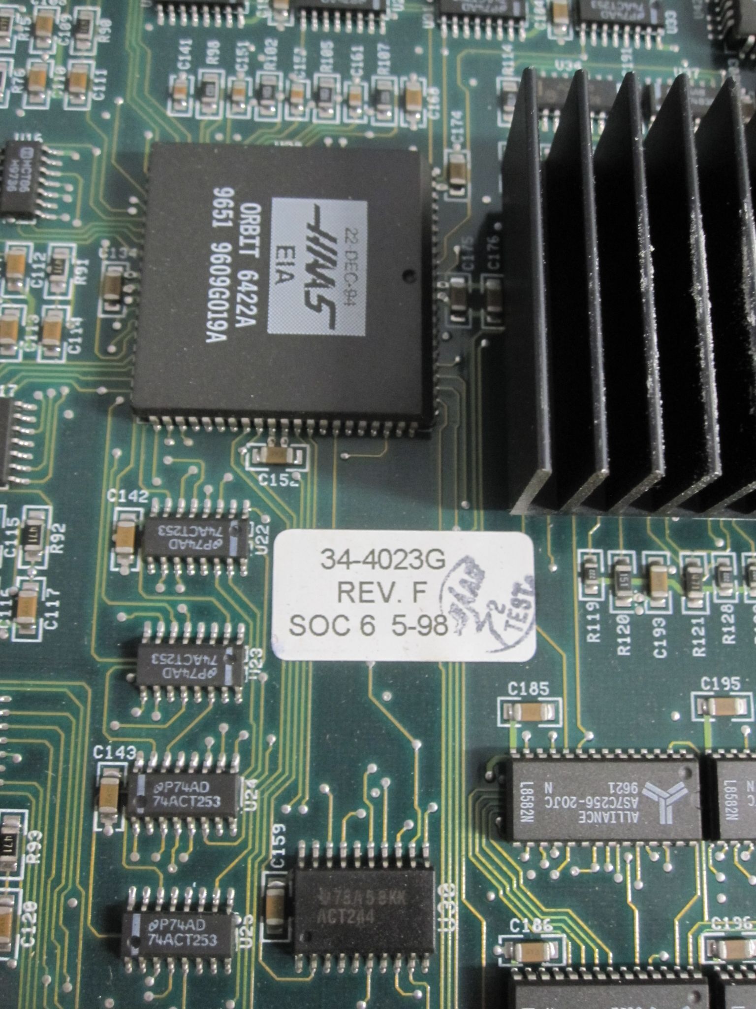 HAAS 34-4023G Rev. F MOTOR CONTROL BOARD MOCON 2