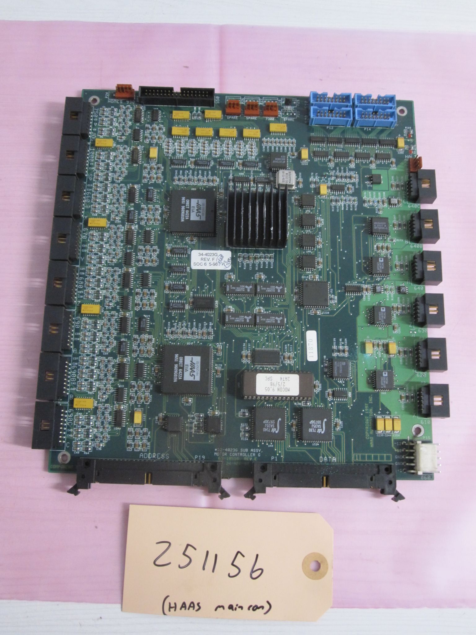HAAS 34-4023G Rev. F MOTOR CONTROL BOARD MOCON 3