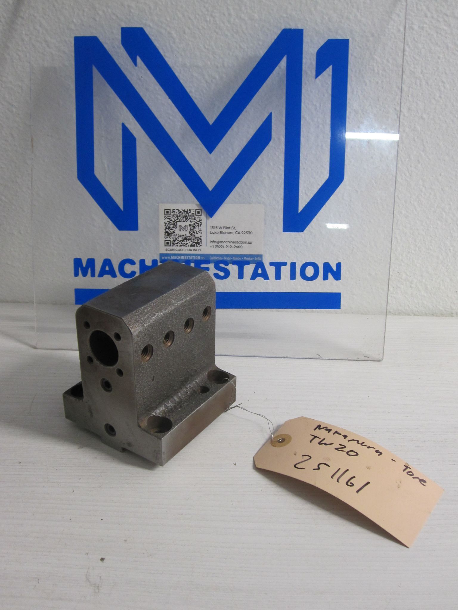 Nakamura Tome TW20 1.0" Boring Bar Static Tool Holder 71 mm x 69mm 0
