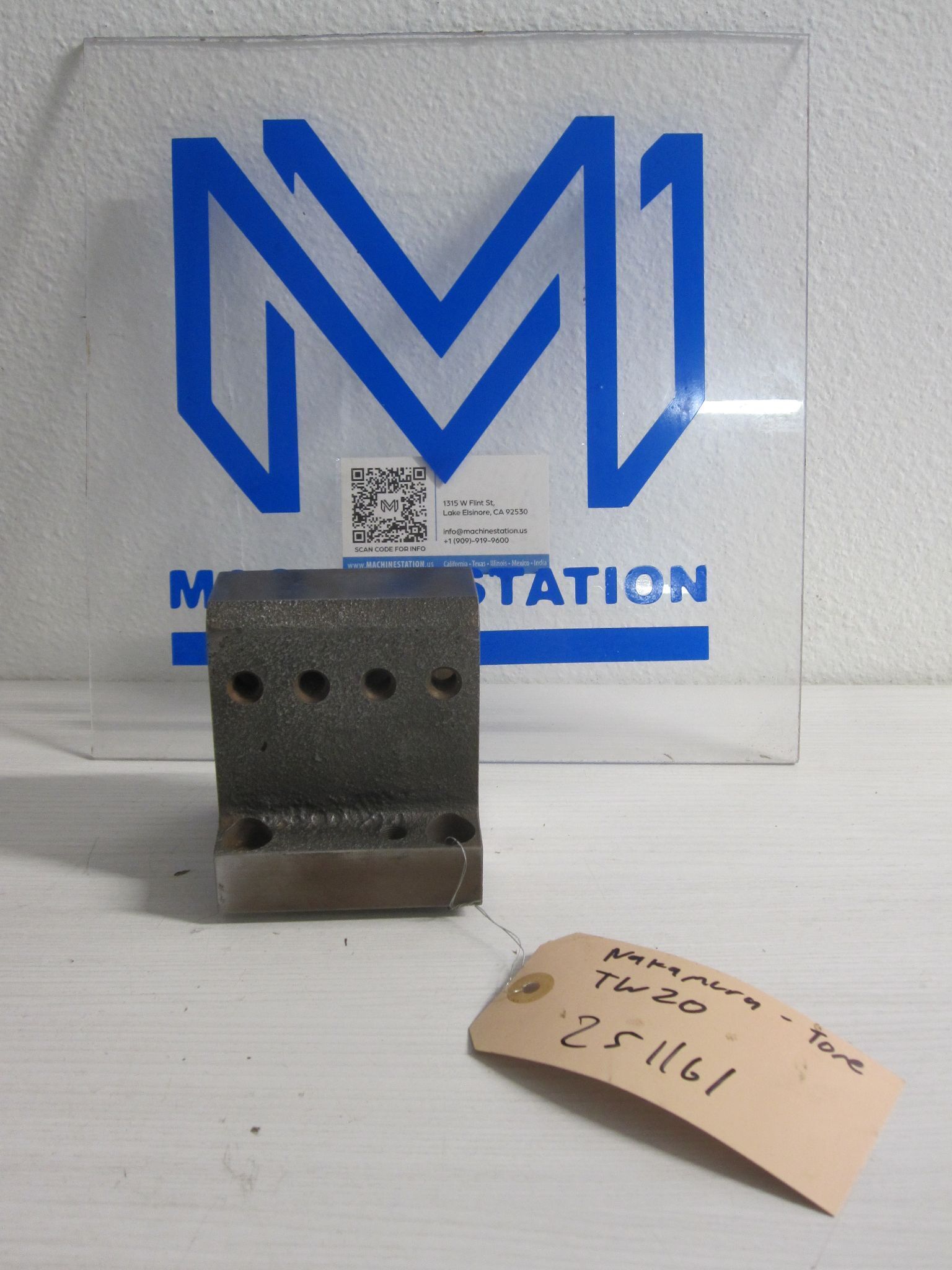 Nakamura Tome TW20 1.0" Boring Bar Static Tool Holder 71 mm x 69mm 1