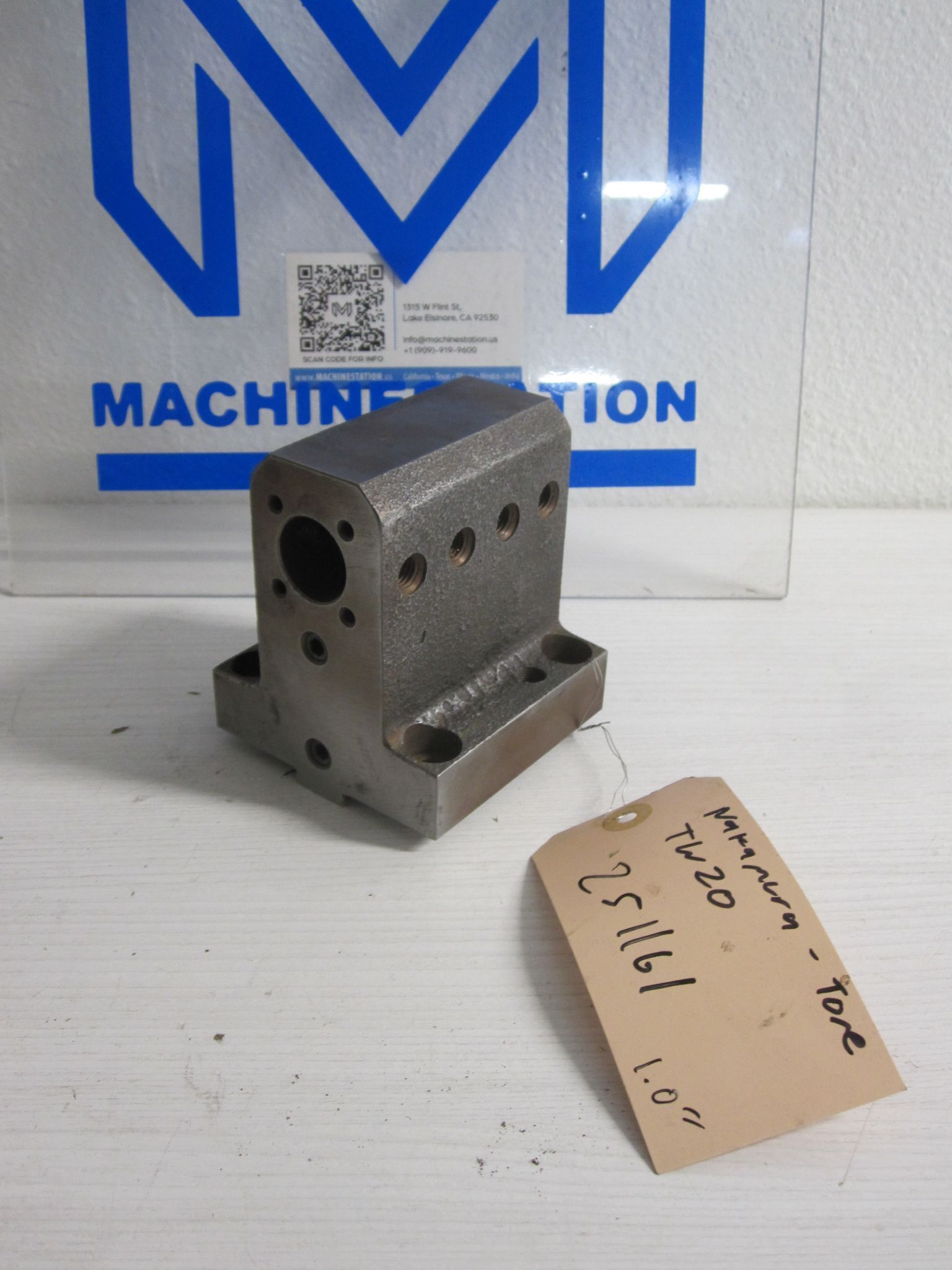 Nakamura Tome TW20 1.0" Boring Bar Static Tool Holder 71 mm x 69mm 6