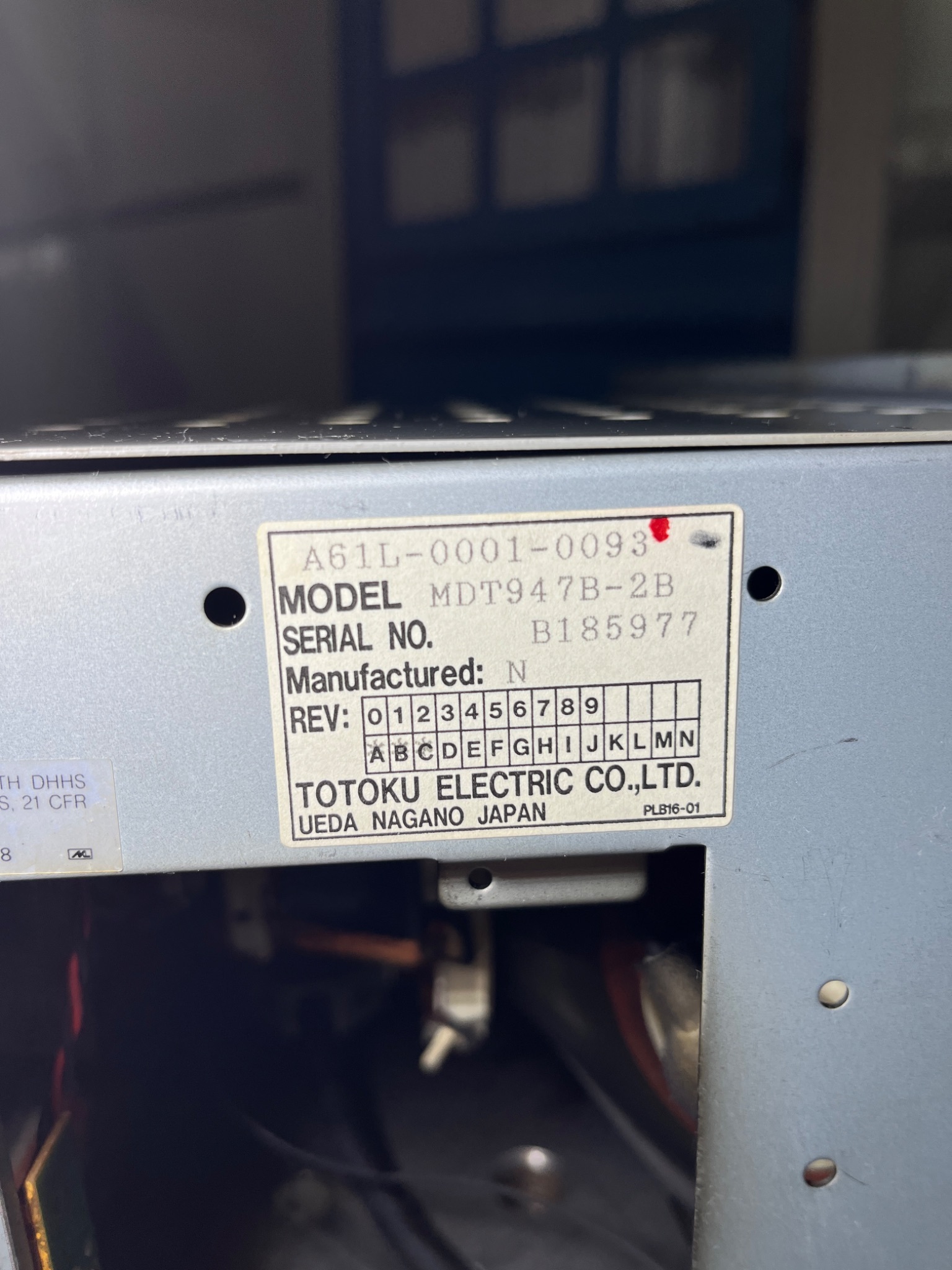 Fanuc A02B-0120-C051 Control Panel 4