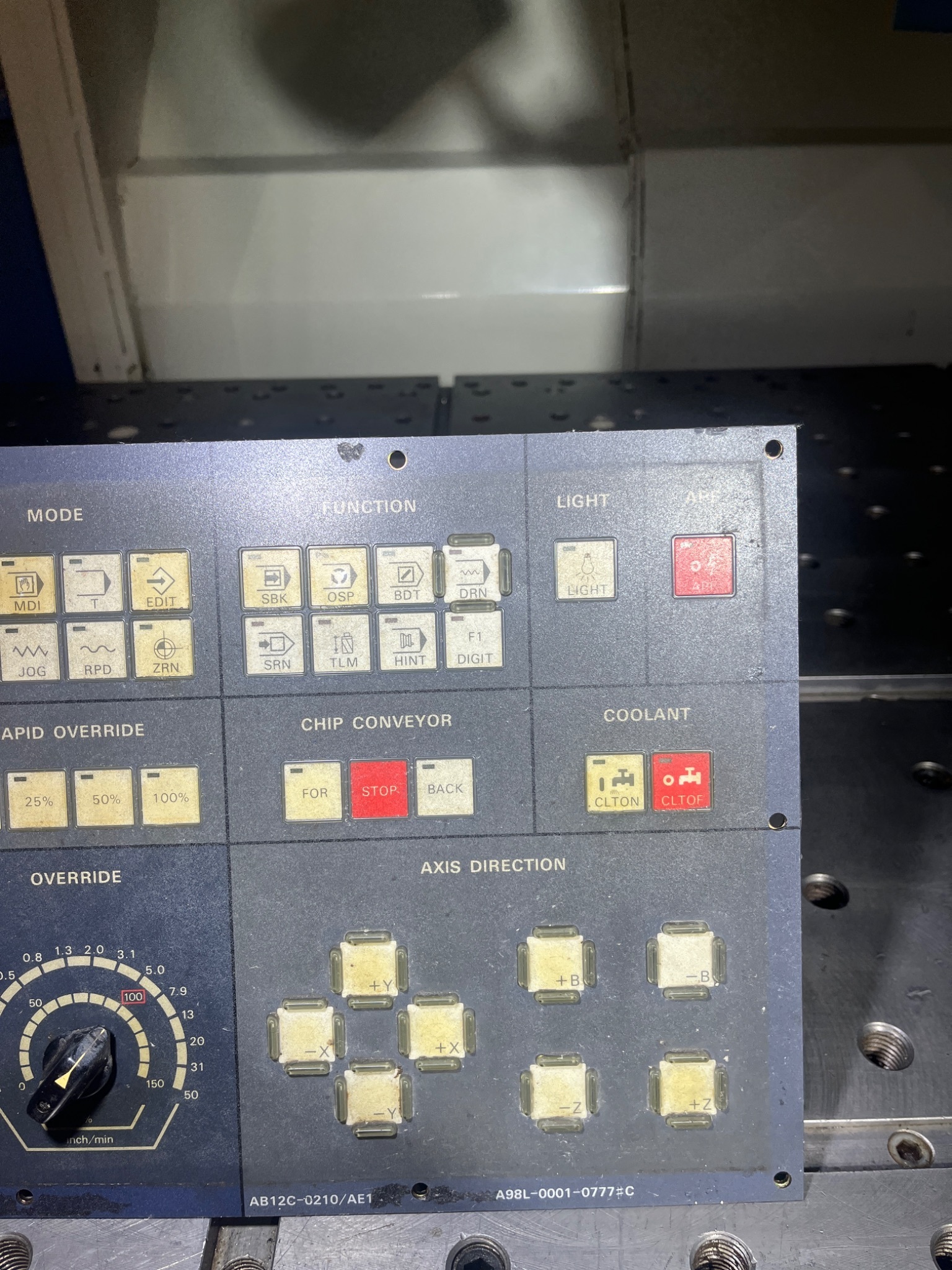 Fanuc A02B-0110-C075 Operators Panel 1