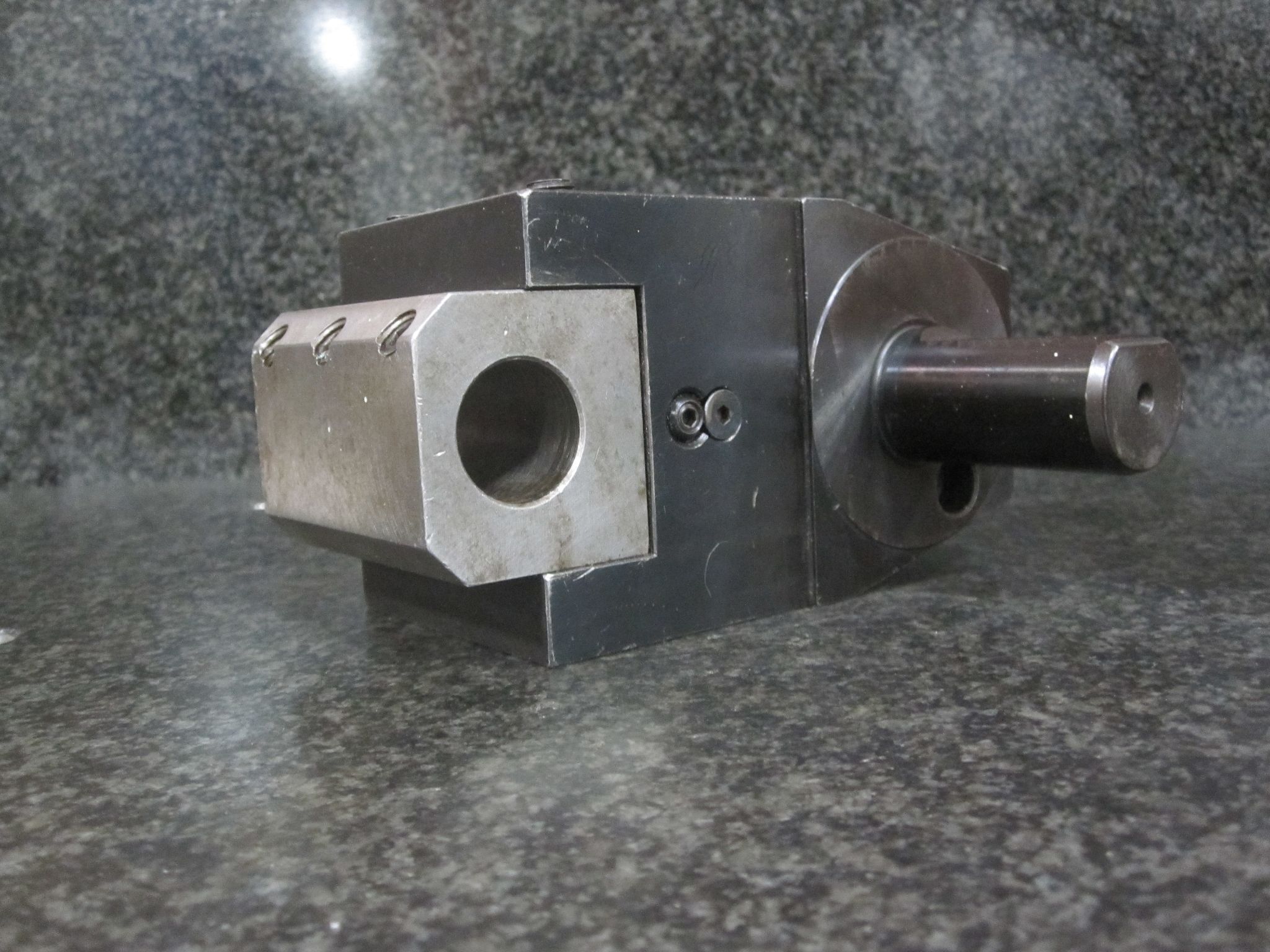 EWS TURNING TOOL VDI30 VDI 30 2.0" SQUARE SHANK W/ SHOP MADE BORING BAR CONVERSION 1.0" 5
