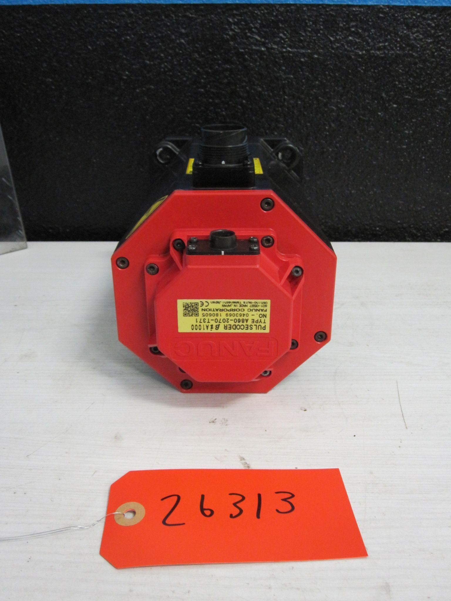 FANUC A06B-2077-B007 AC SERVO MOTOR BISC 12/2000-B A860-2070-T371 1