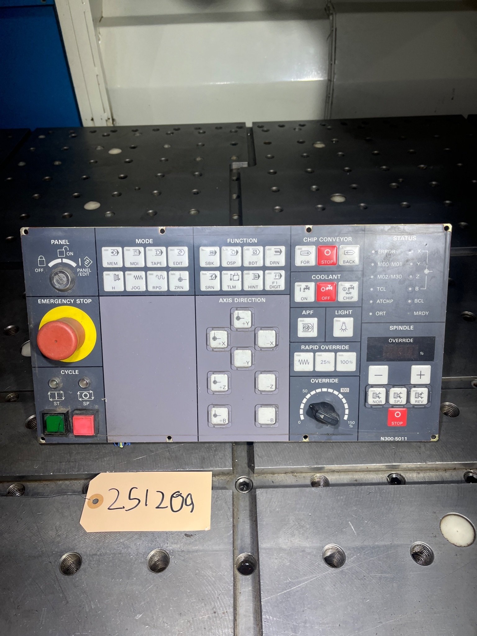 Mori Seiki Control Panel Sh-63 0