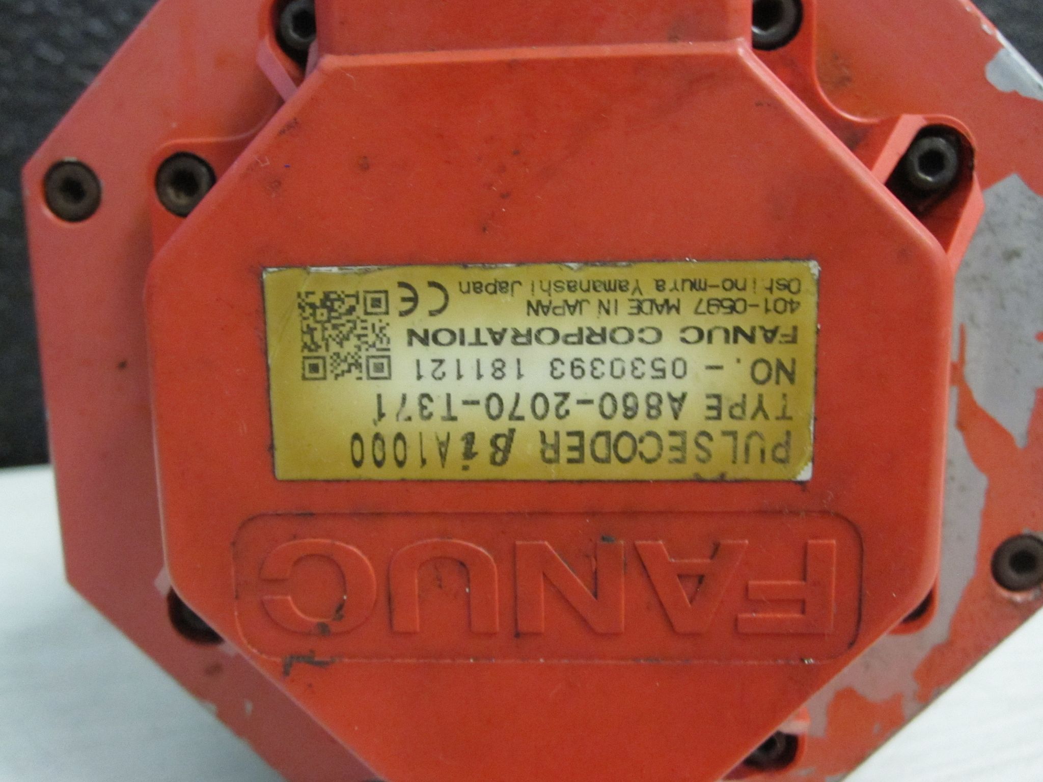 FANUC A06B-2075-B007 BISC 8/3000-B AC SERVO MOTOR W/ ENCODER 3