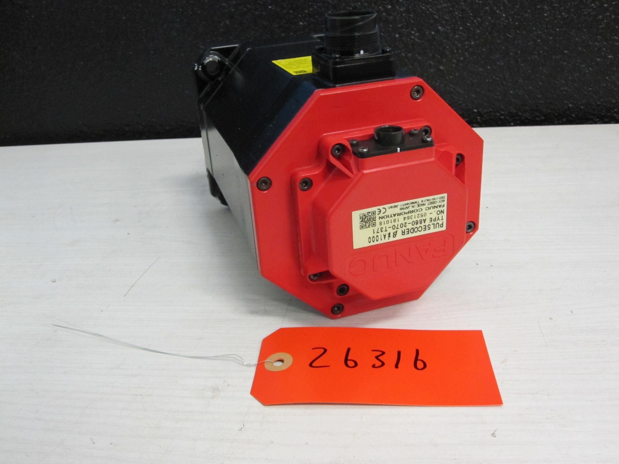 FANUC A06B-2077-B007 AC SERVO MOTOR BISC 12/2000-B 2