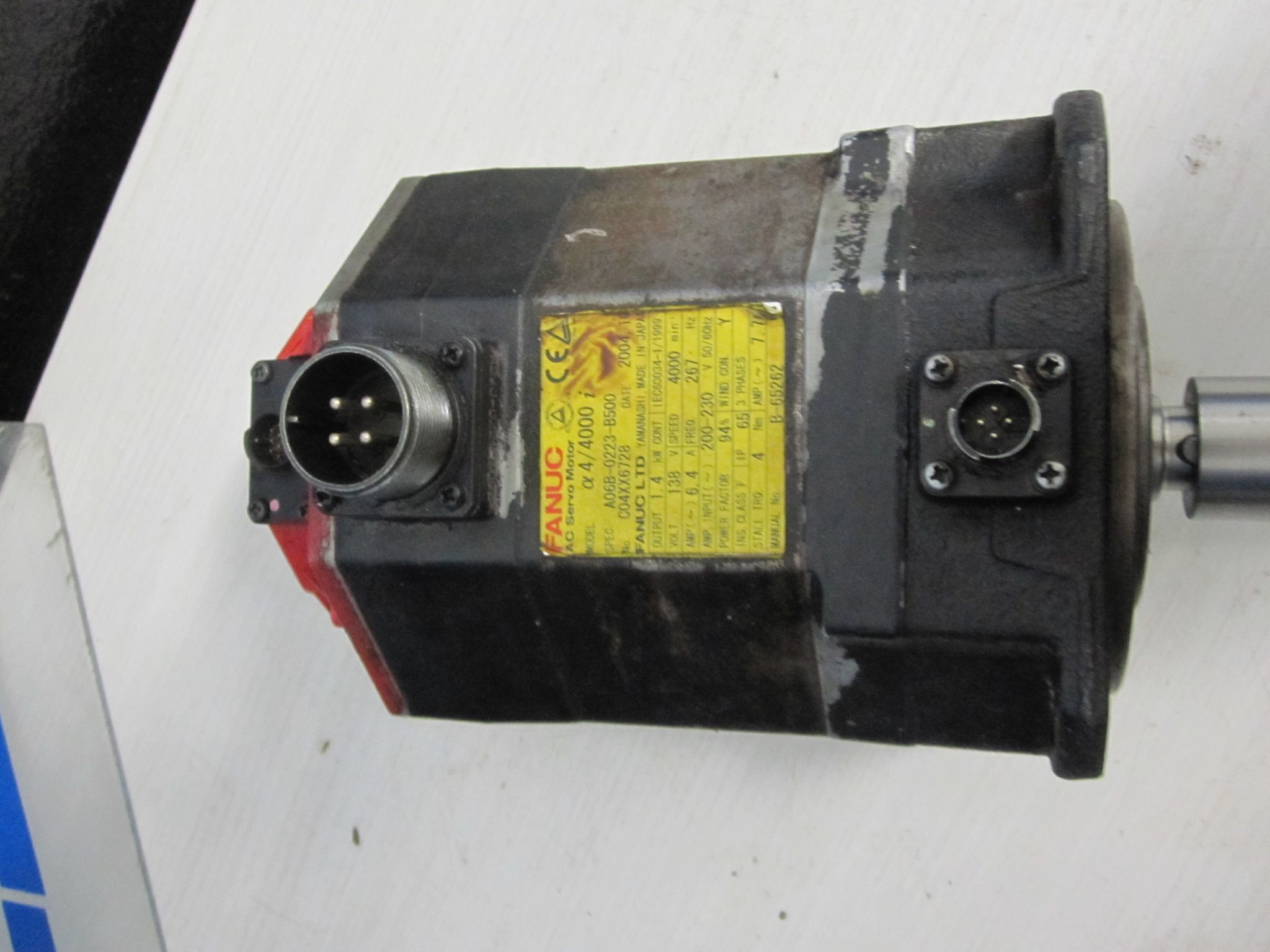 FANUC A06B-0223-B500 AC SERVO MOTOR A 4/4000 α I 4