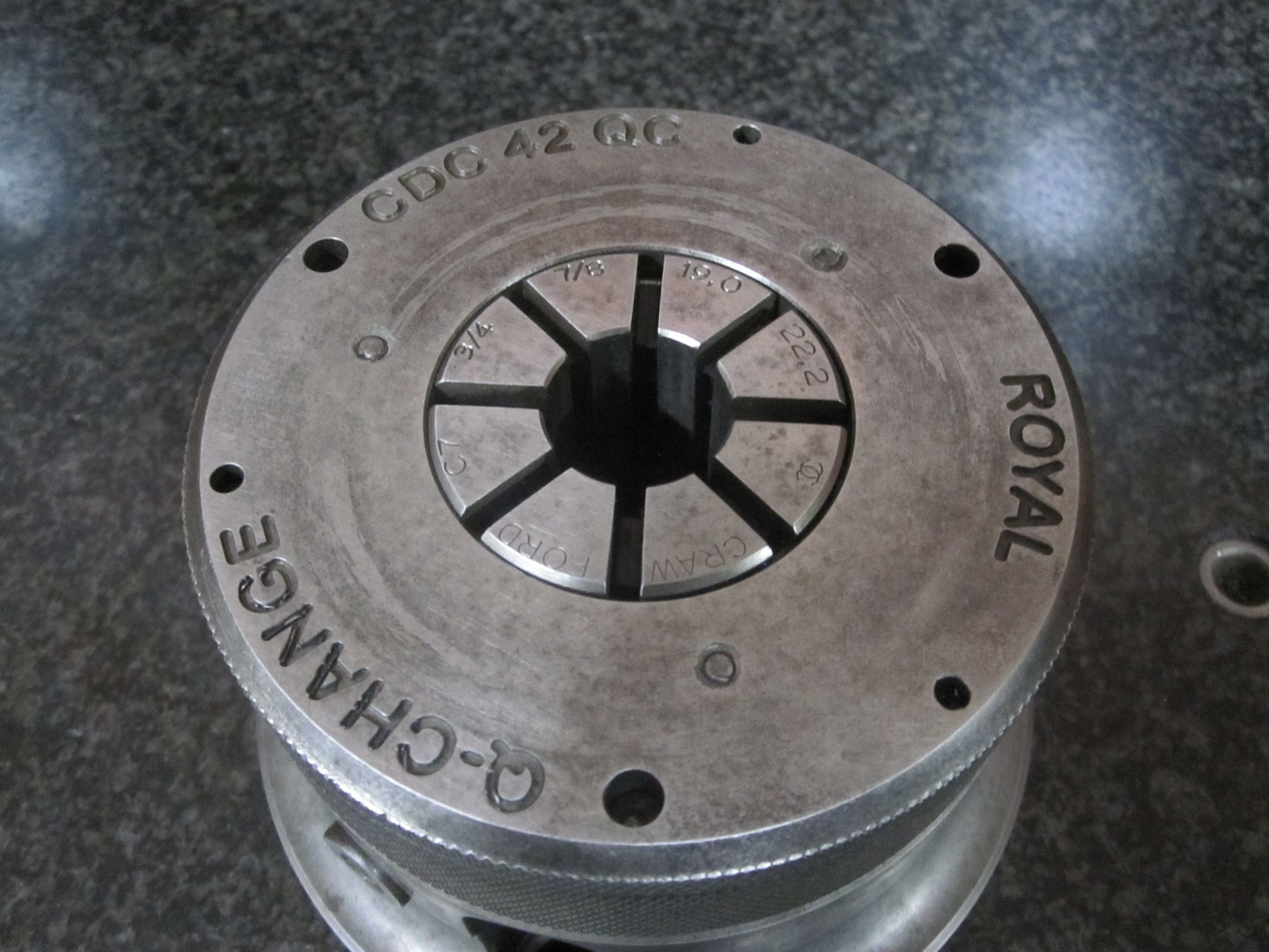 ROYAL PRODUCTS Q-CHANGE CDC 42 QC COLLET NOSE 2