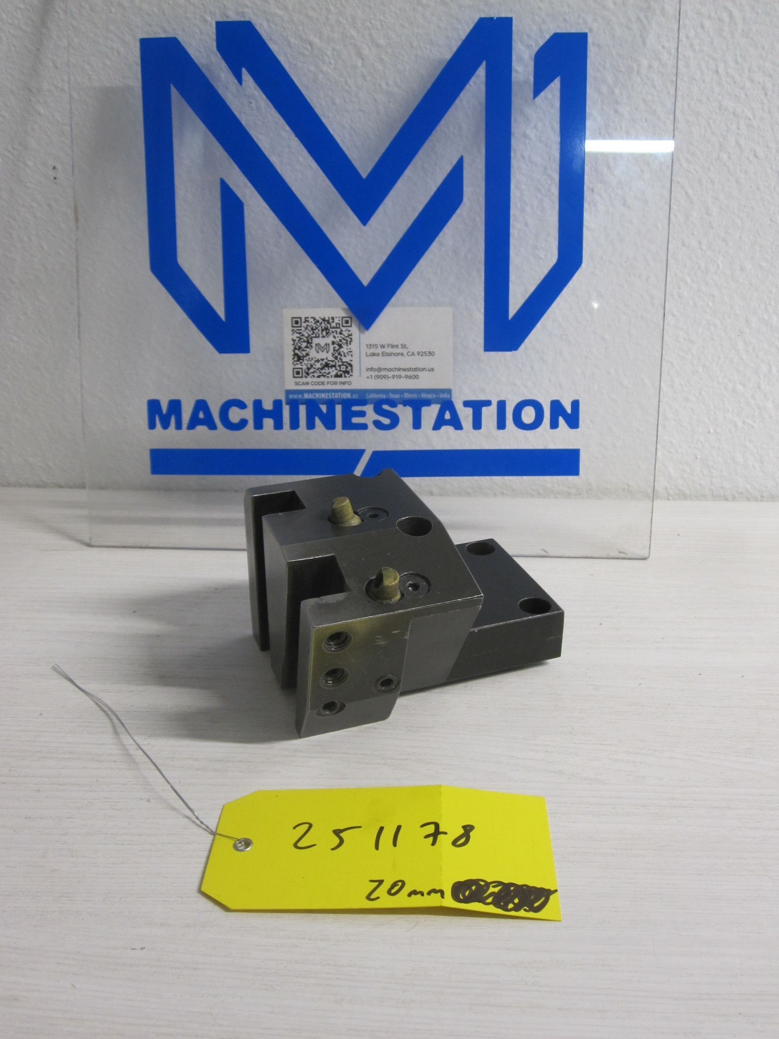 BMT45 Half Index Dual OD Turning Holder 20mm Stick Static Lathe 58 x 58 mm 0