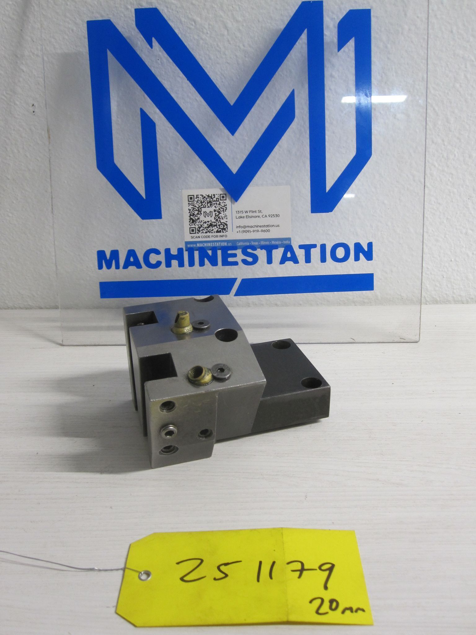(As-Is) BMT45 Half Index Dual OD Turning Holder 20mm Static Lathe 58 x 58 mm 0