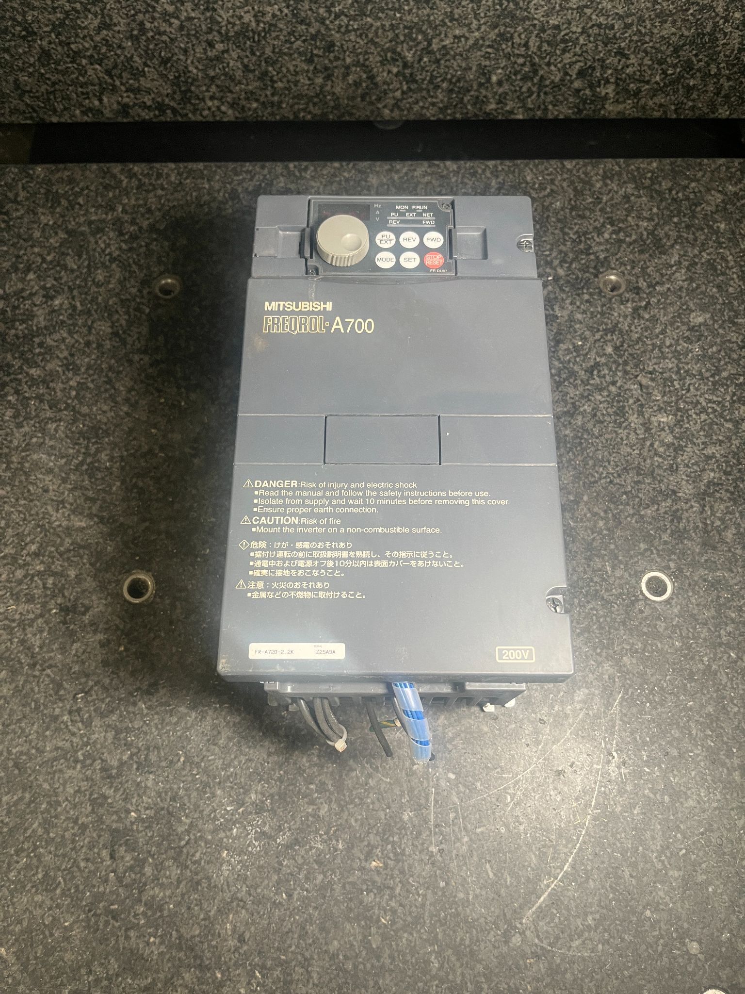 Mitsubishi FREQROL A700 FR-A720-2.2K Inverter 0