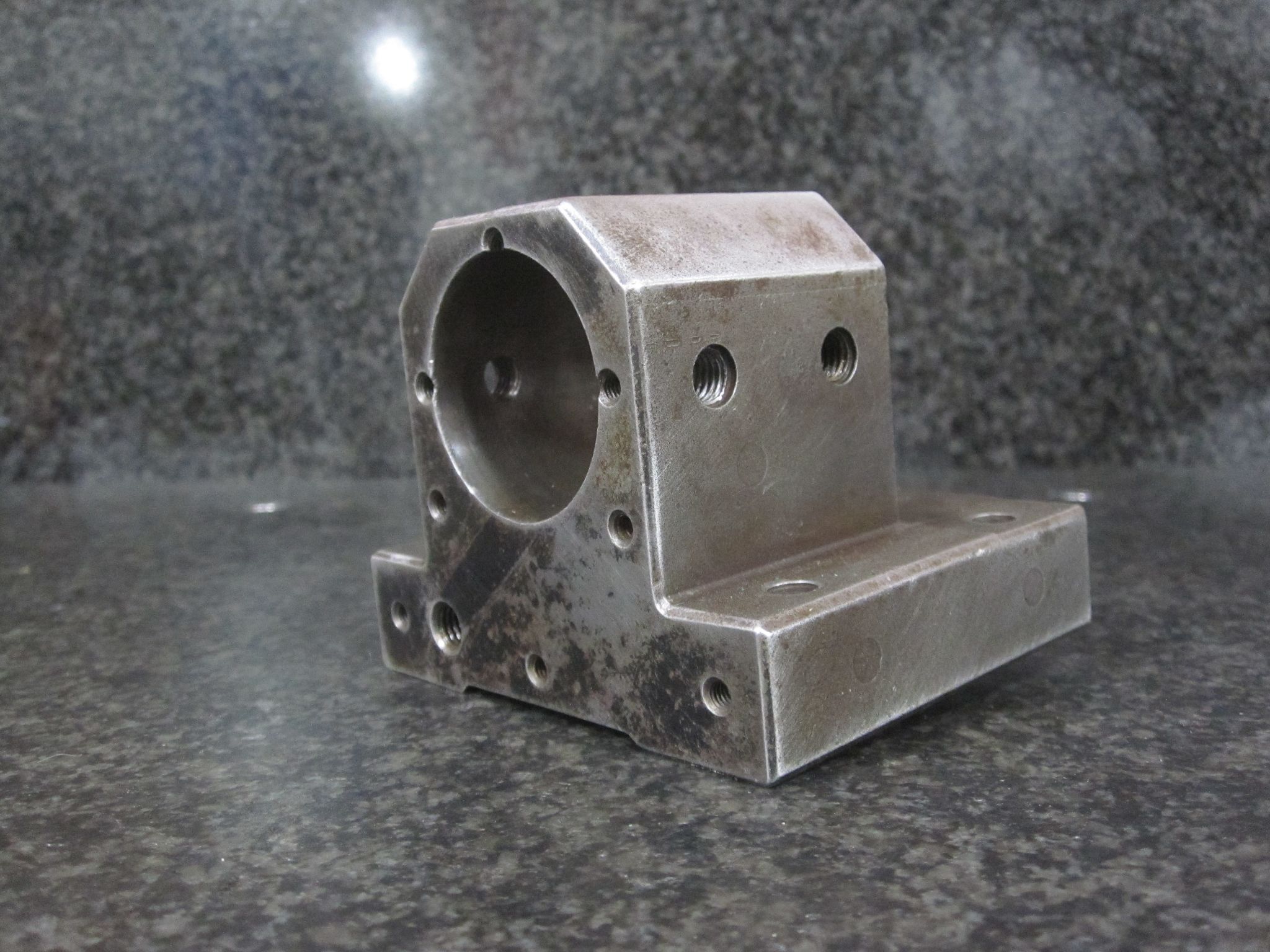 (AS-IS FOR PARTS) HARDINGE SG-30M STATIC BORING BAR HOLDER 76 X 51 MM W/ KEY 40 MM 1.5" 1-1/2" 0