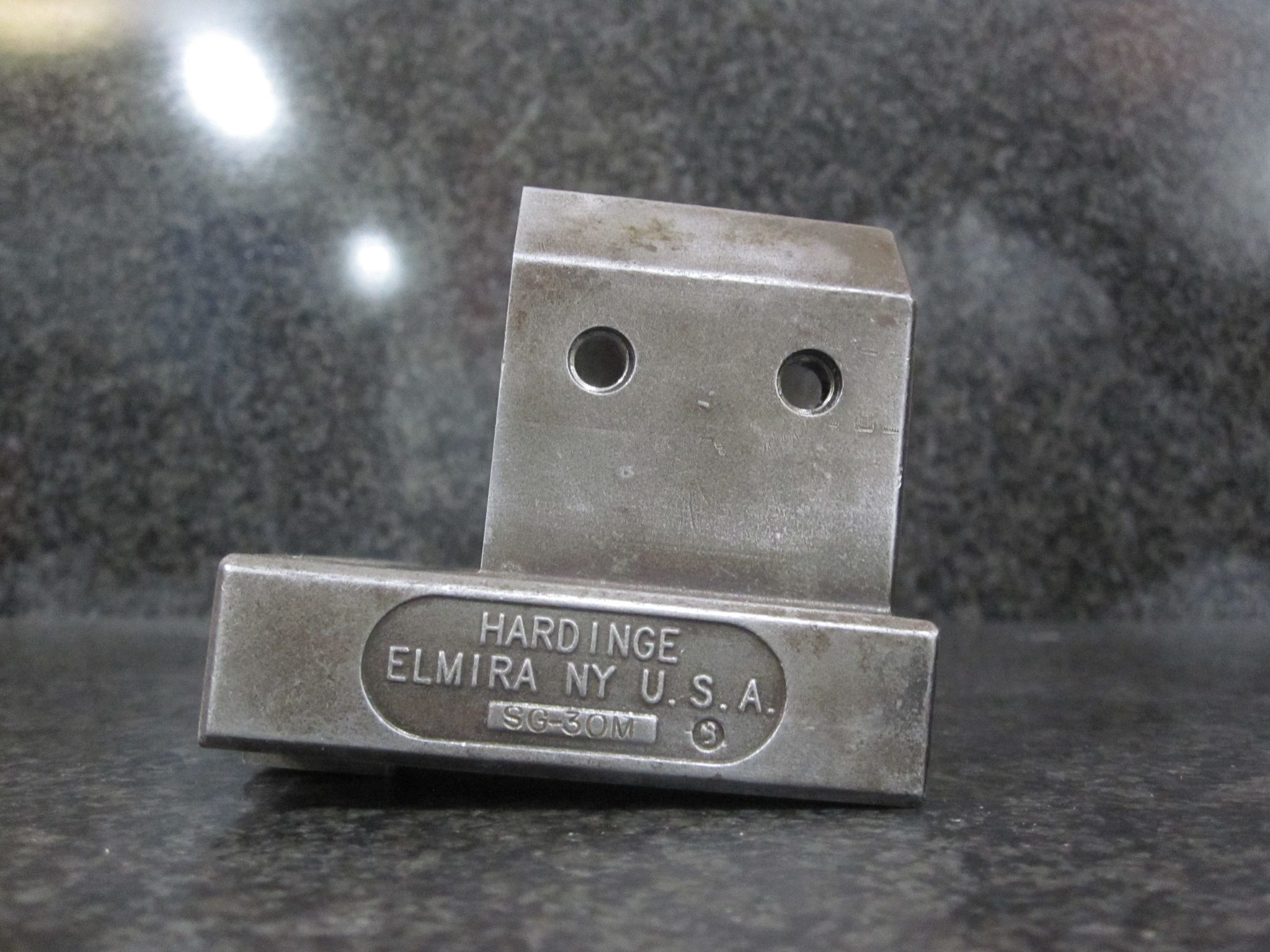 (AS-IS FOR PARTS) HARDINGE SG-30M STATIC BORING BAR HOLDER 76 X 51 MM W/ KEY 40 MM 1.5" 1-1/2" 5