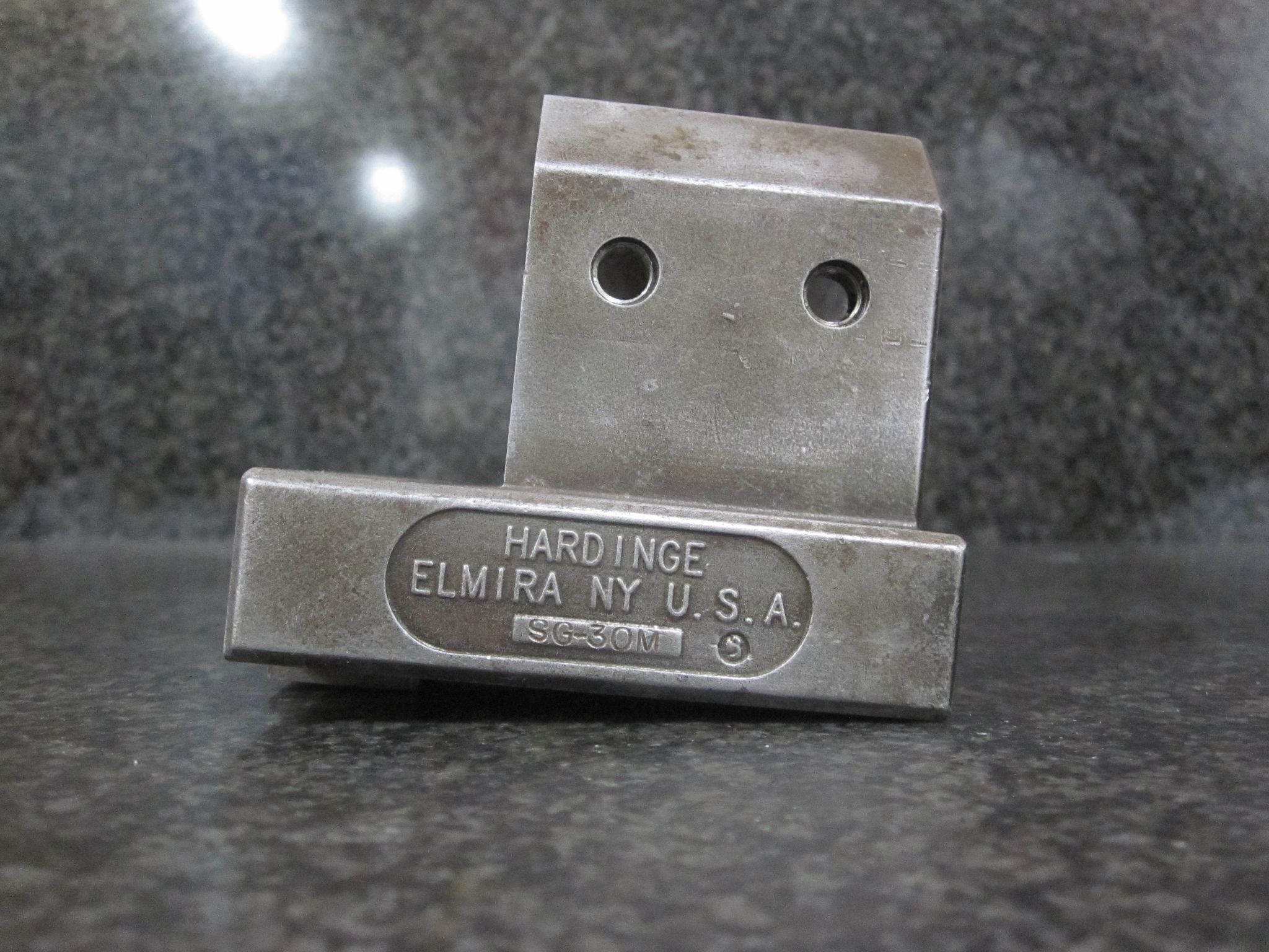 (AS-IS FOR PARTS) HARDINGE SG-30M STATIC BORING BAR HOLDER 76 X 51 MM W/ KEY 40 MM 1.5" 1-1/2" 6