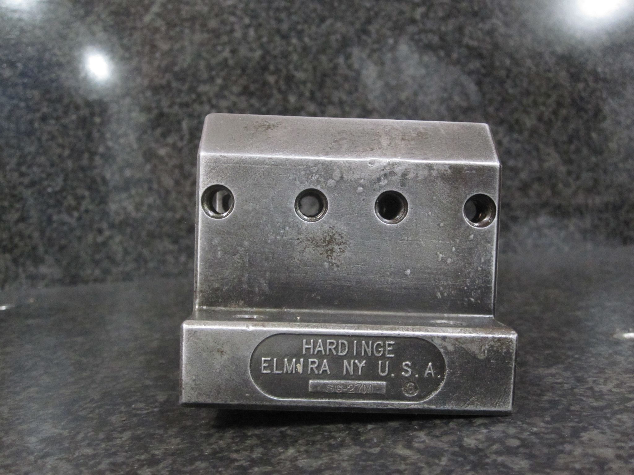 HARDINGE SG-27M STATIC BORING BAR HOLDER 76 X 51 MM W/ KEY 40 MM 1.0" INCH 3