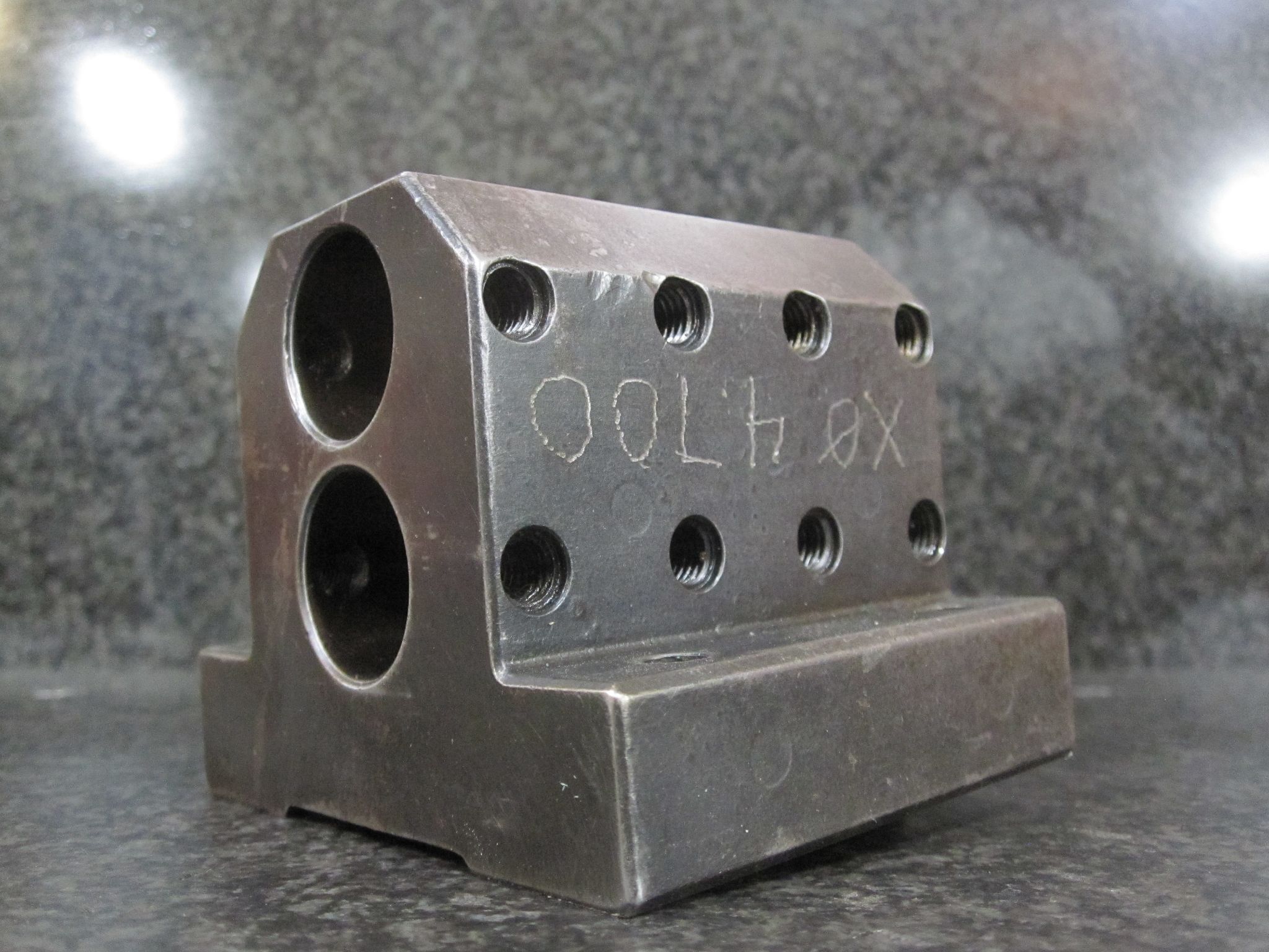 HARDINGE SG-34M STATIC 2X DOUBLE DUAL BORING BAR HOLDER 76 X 51 MM W/ KEY 40 MM 1.0" INCH 7