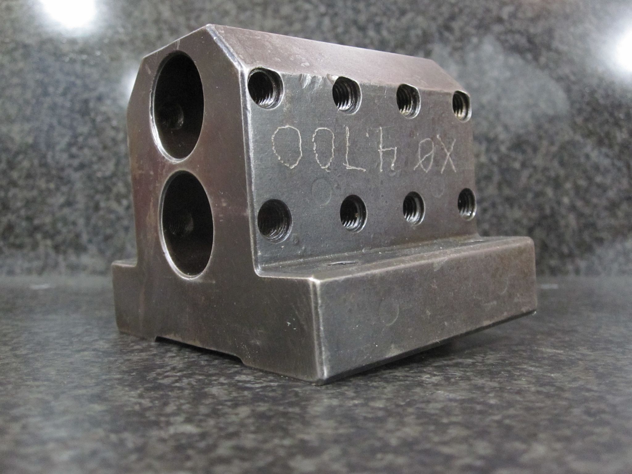 HARDINGE SG-34M STATIC 2X DOUBLE DUAL BORING BAR HOLDER 76 X 51 MM W/ KEY 40 MM 1.0" INCH 8