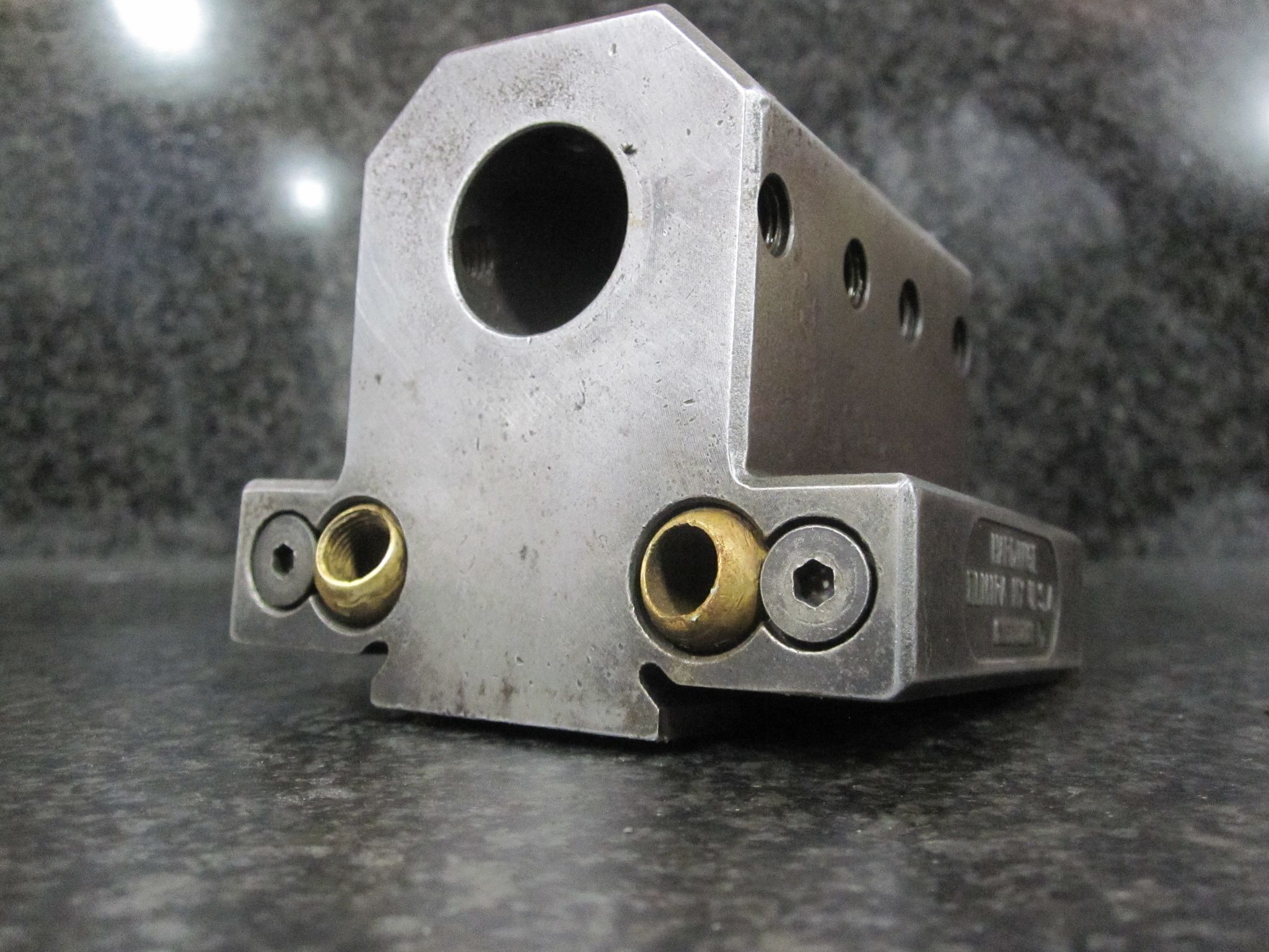 HARDINGE SG-27M STATIC BORING BAR HOLDER 76 X 51 MM W/ KEY 40 MM 1.0" INCH 1