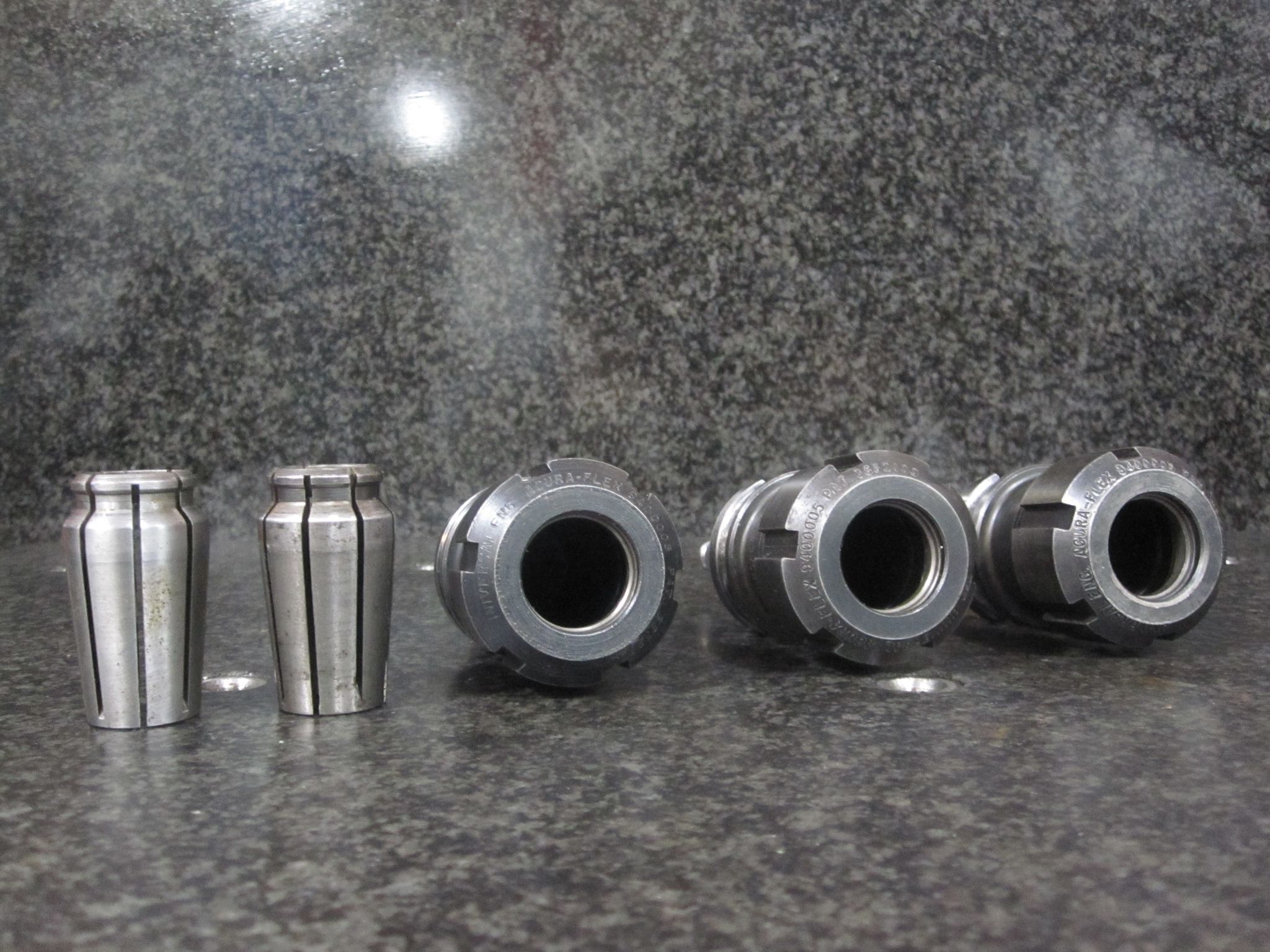 3x BT30 TOOL HOLDERS ACURA-FELX ACURA FLEX COLLET CHUCKS TSD UNIVERSAL 2