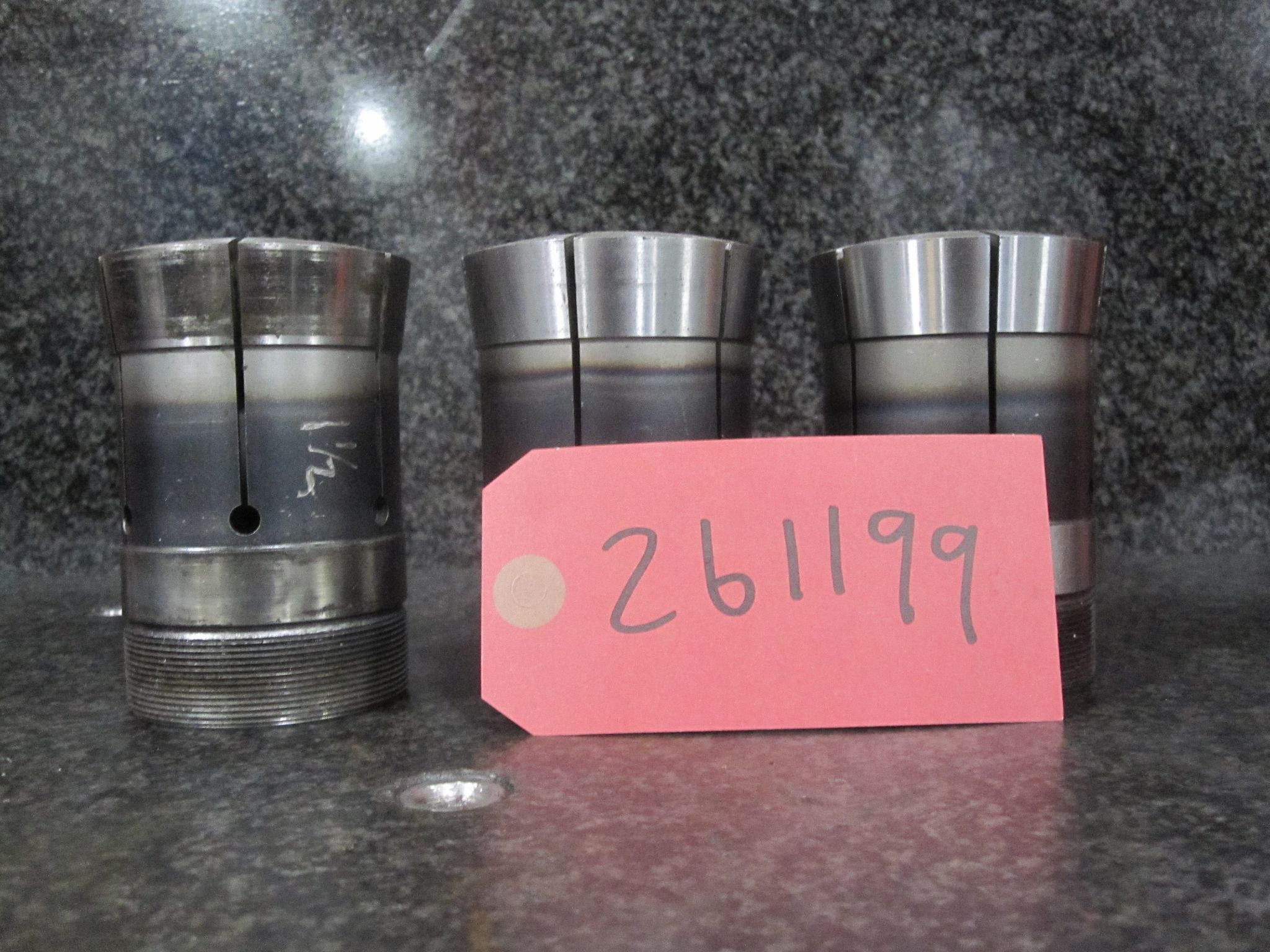 3X LOT OF 3 HARDINGE 22J COLLETS 7/8" 1-3/8" 1-1/2" 0