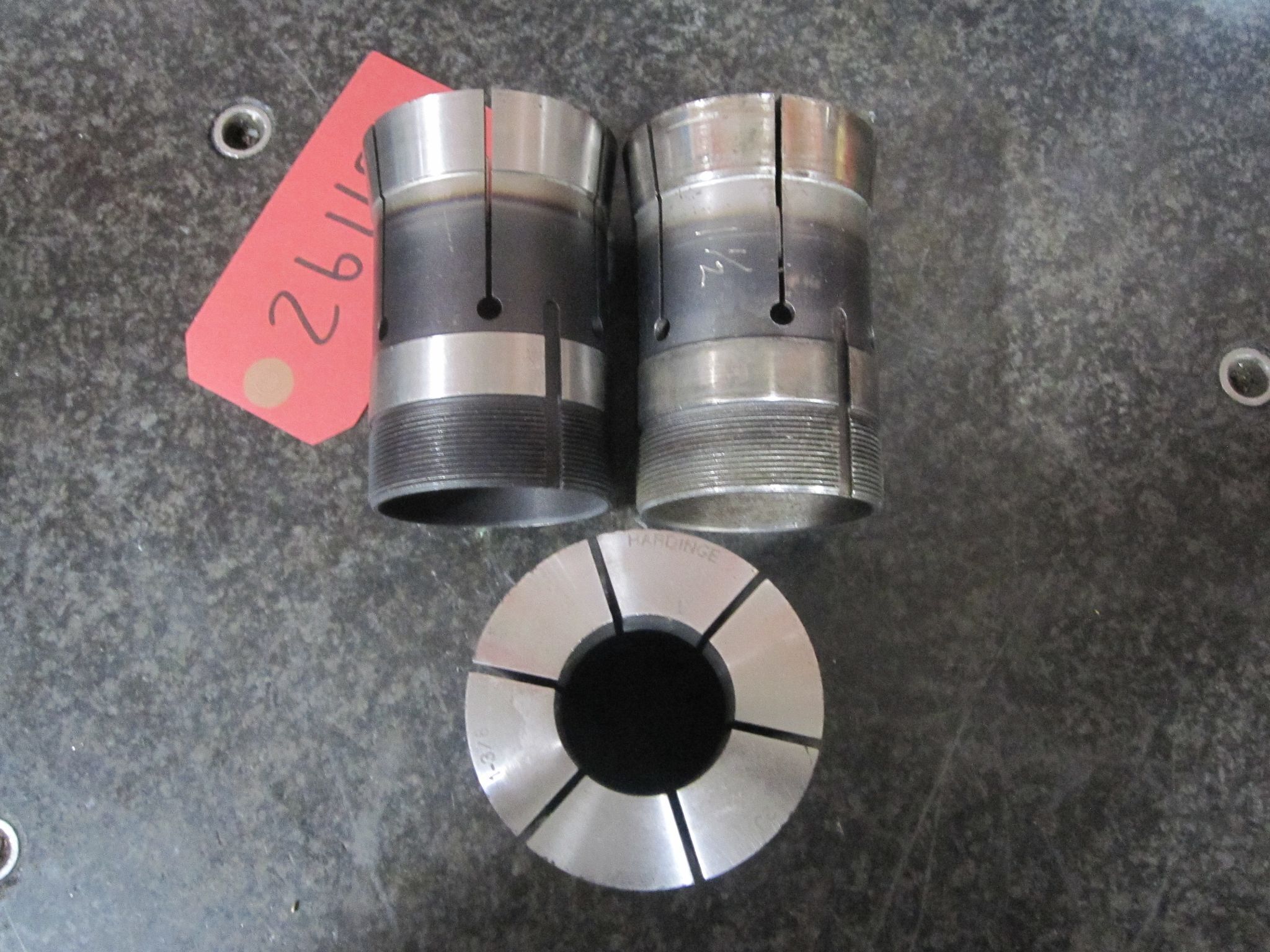 3X LOT OF 3 HARDINGE 22J COLLETS 7/8" 1-3/8" 1-1/2" 11