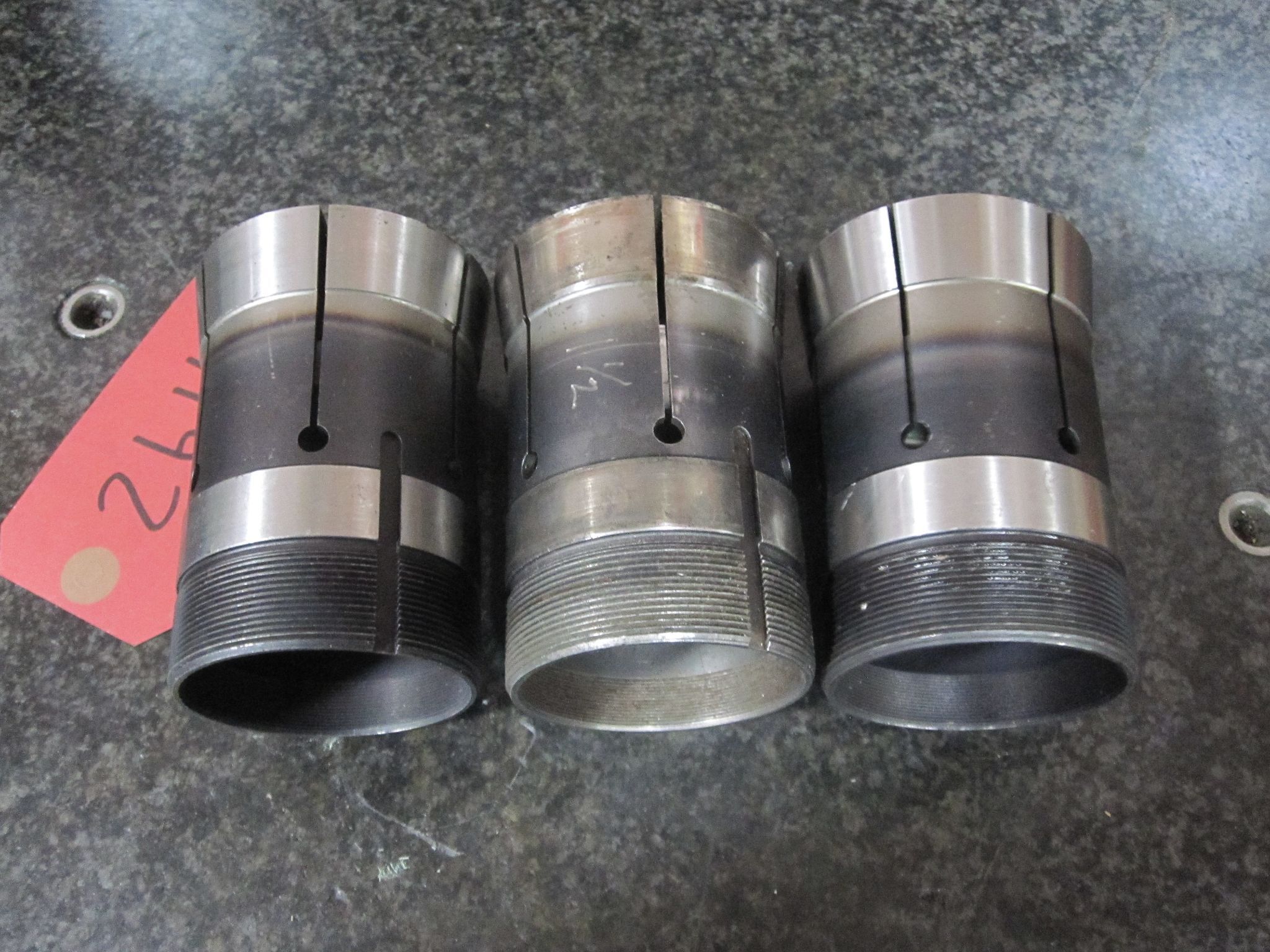 3X LOT OF 3 HARDINGE 22J COLLETS 7/8" 1-3/8" 1-1/2" 12
