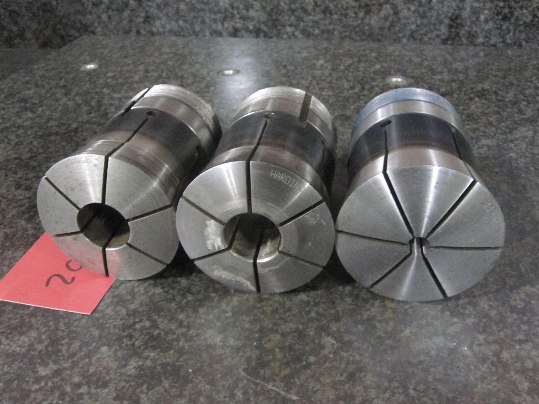 3X LOT OF 3 HARDINGE 22J COLLETS 1.0" 11/32 31/32 20