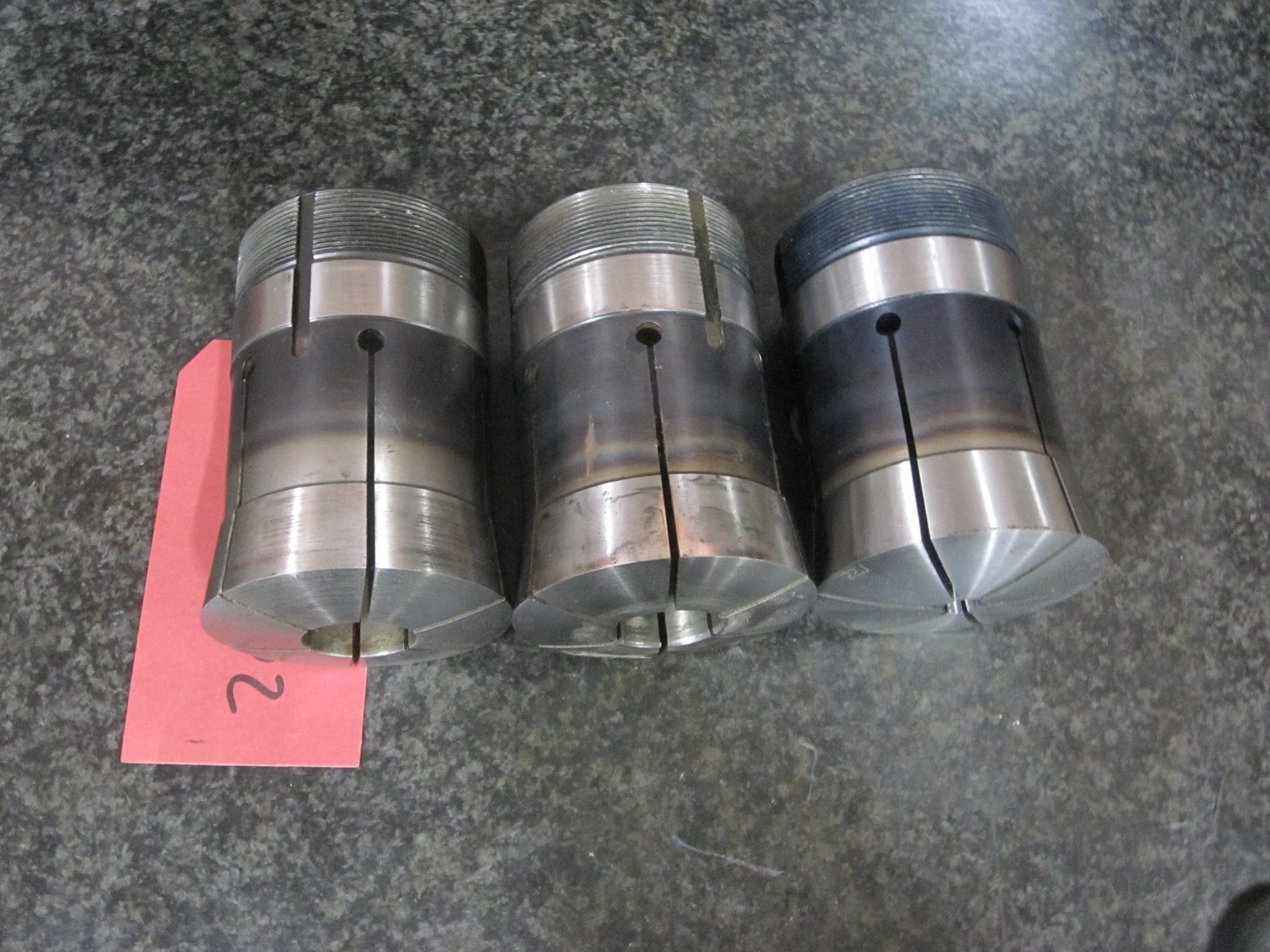3X LOT OF 3 HARDINGE 22J COLLETS 1.0" 11/32 31/32 21