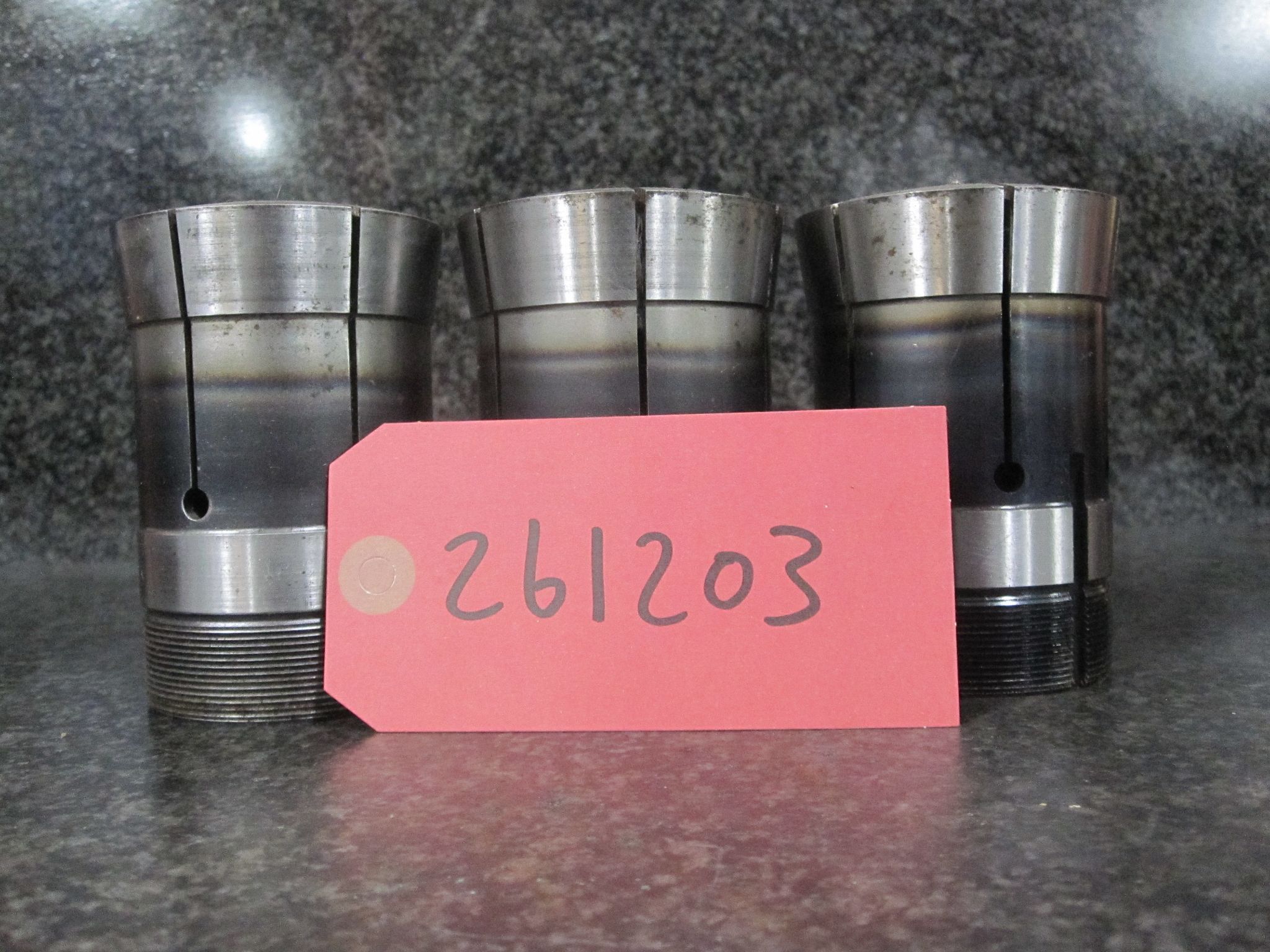 3X LOT OF 3 HARDINGE 22J COLLETS 1-3/4" 1-1/4" 9/32 0