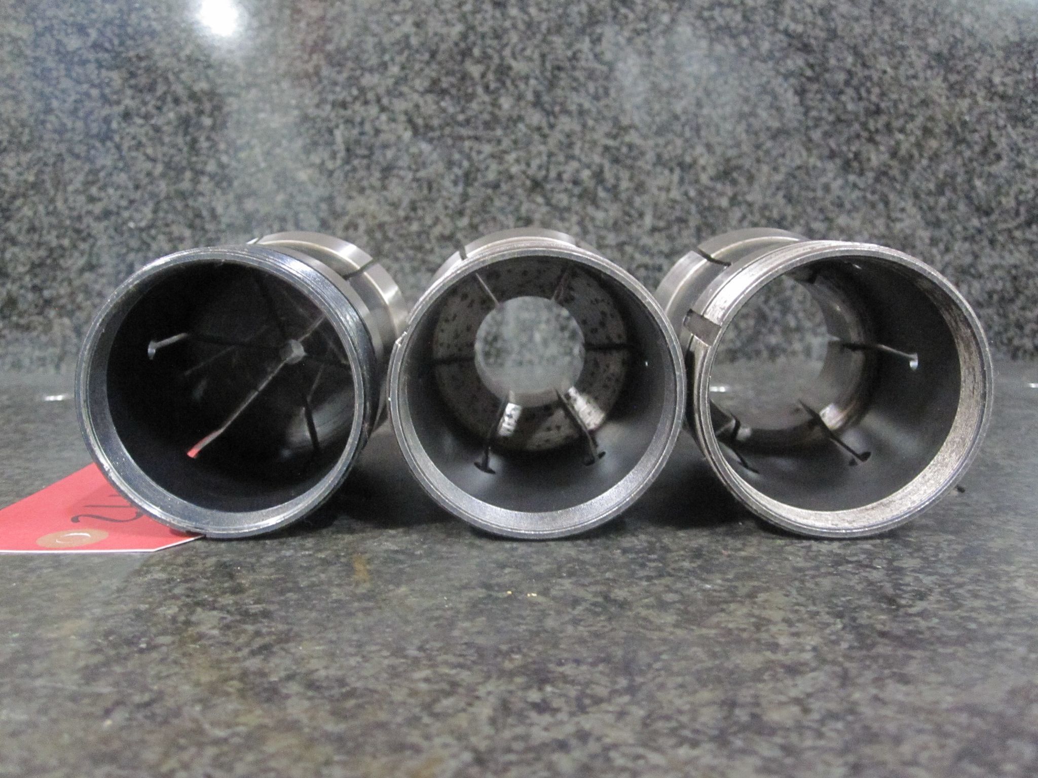 3X LOT OF 3 HARDINGE 22J COLLETS 1-3/4" 1-1/4" 9/32 15