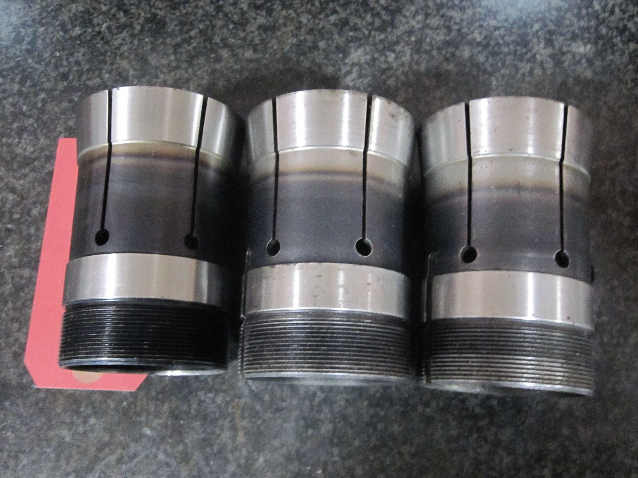 3X LOT OF 3 HARDINGE 22J COLLETS 1-3/4" 1-1/4" 9/32 18