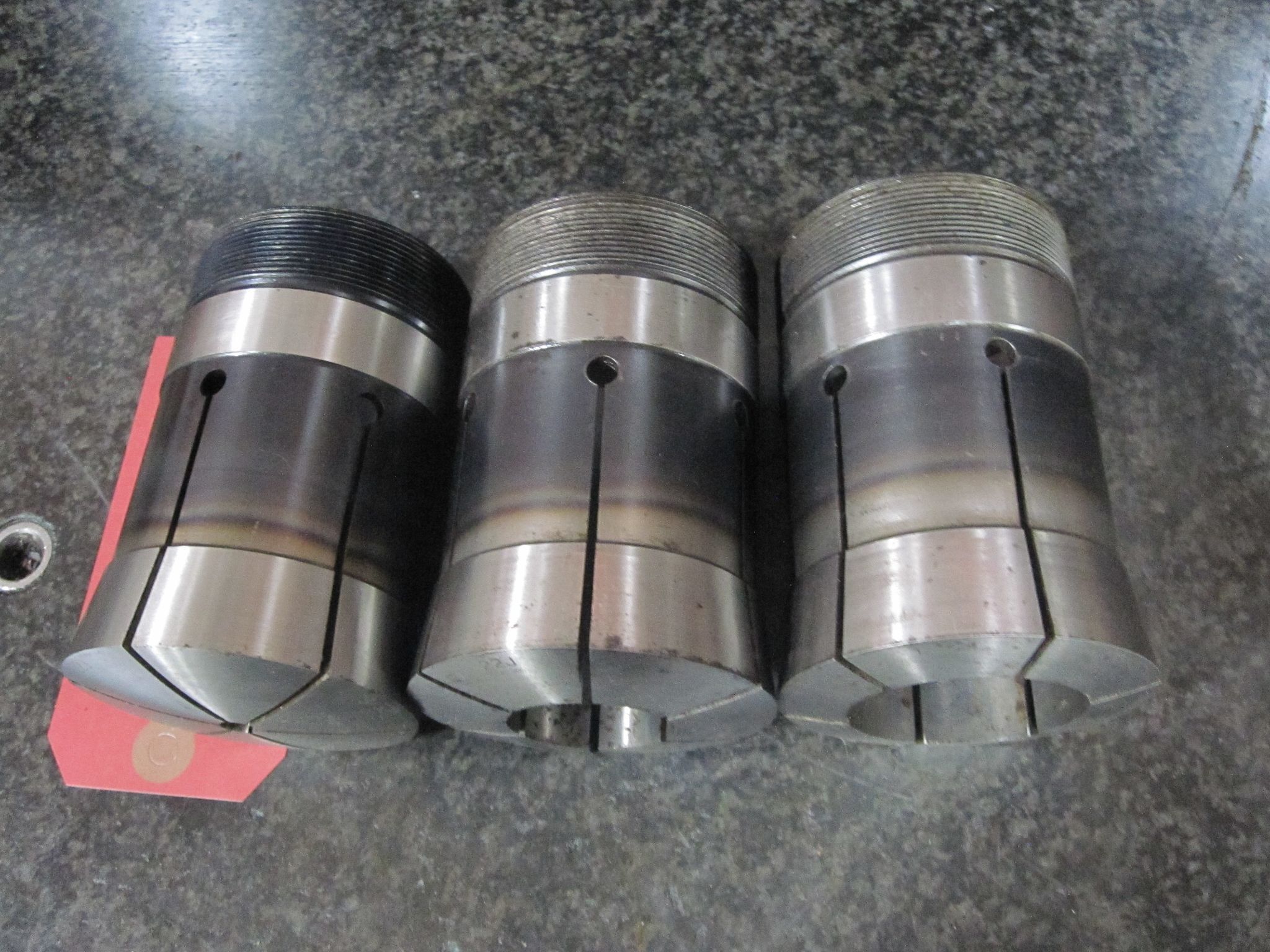 3X LOT OF 3 HARDINGE 22J COLLETS 1-3/4" 1-1/4" 9/32 20
