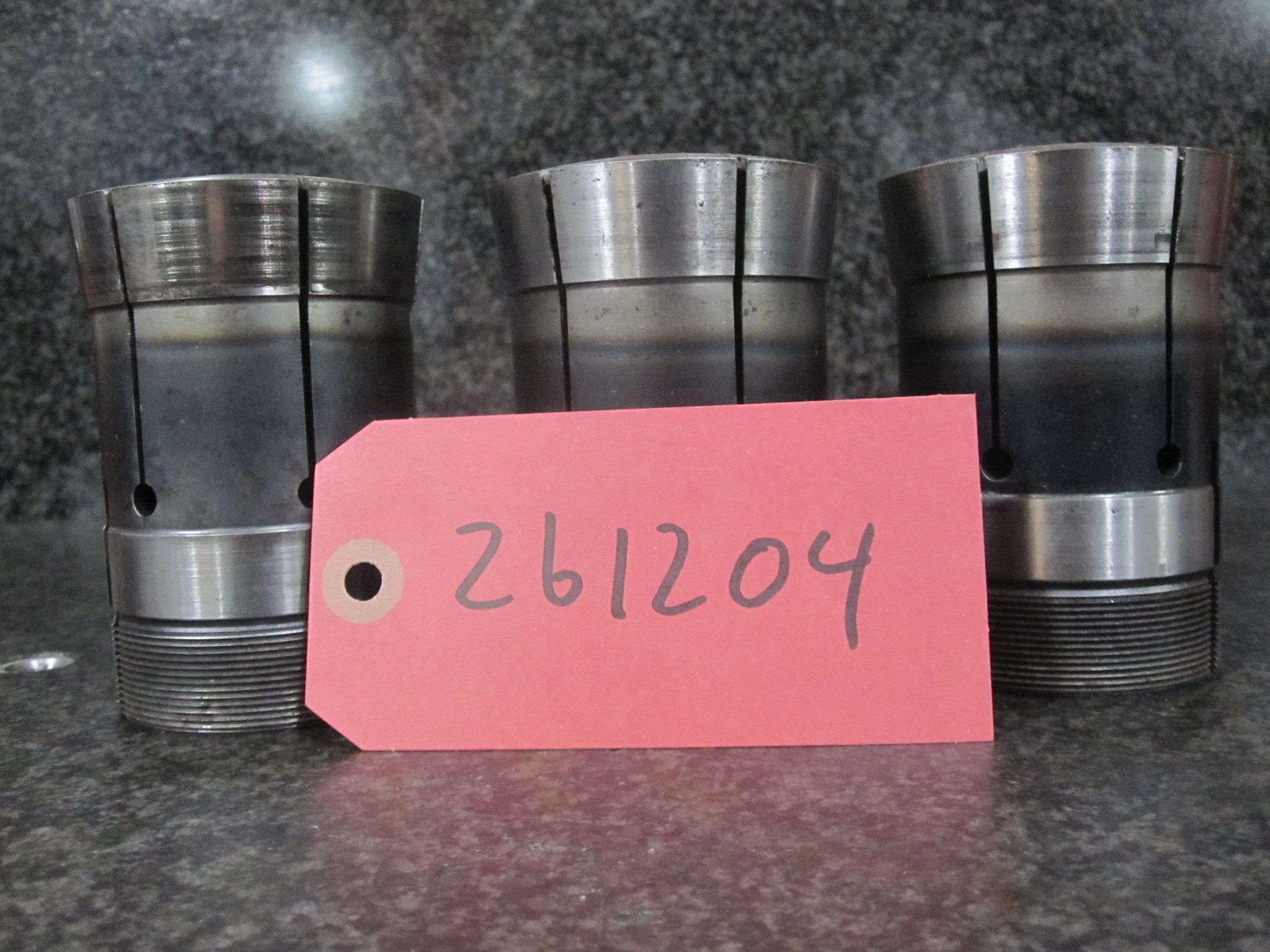(AS-IS) 3X LOT OF 3 HARDINGE 22J COLLETS 5/8 1-3/16 1.0" 0