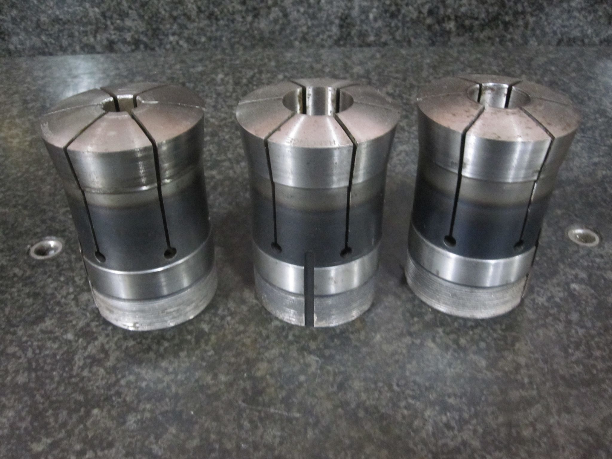 (AS-IS) 3X LOT OF 3 HARDINGE 22J COLLETS 5/8 1-3/16 1.0" 2