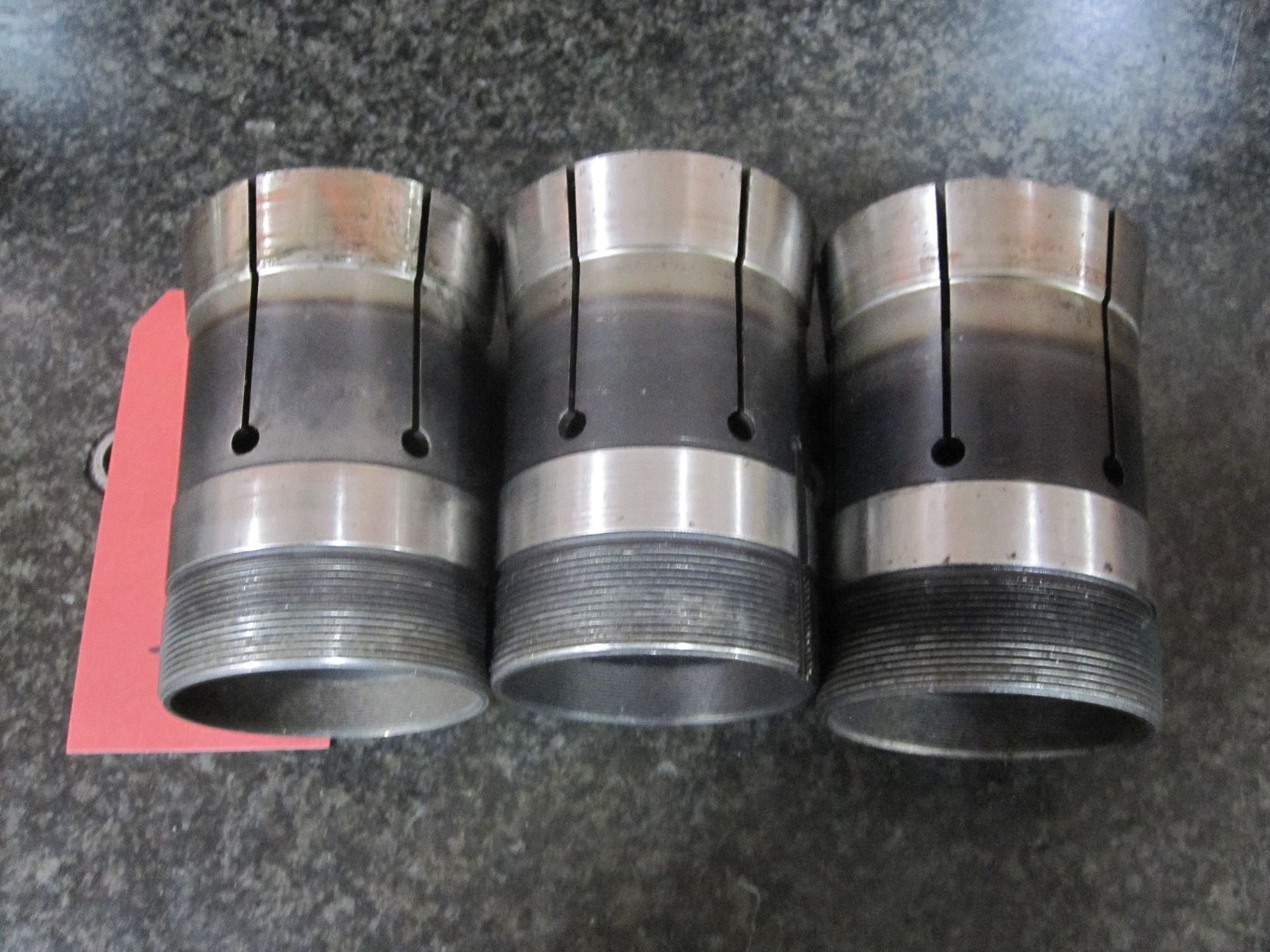 (AS-IS) 3X LOT OF 3 HARDINGE 22J COLLETS 5/8 1-3/16 1.0" 19