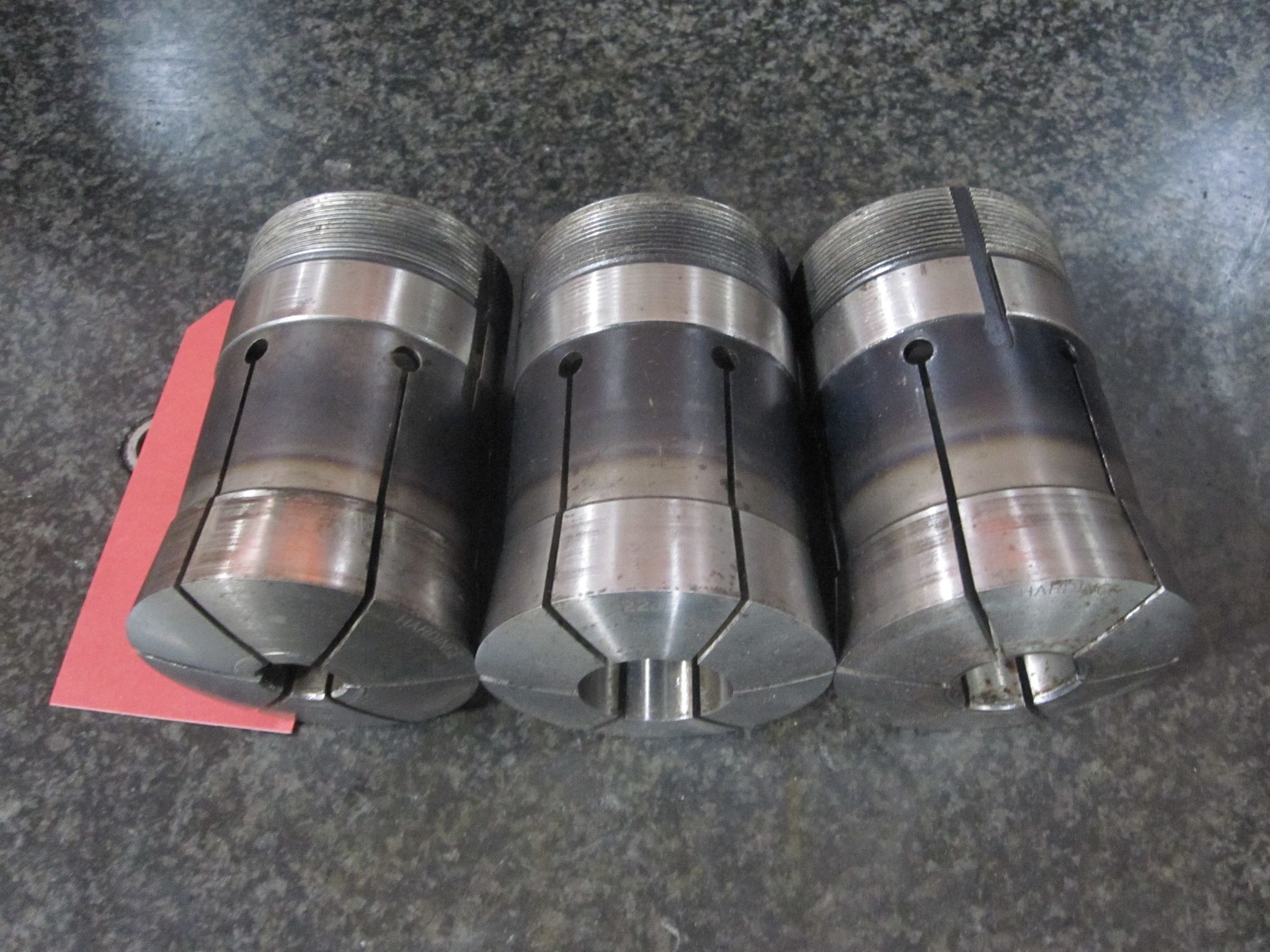 (AS-IS) 3X LOT OF 3 HARDINGE 22J COLLETS 5/8 1-3/16 1.0" 21
