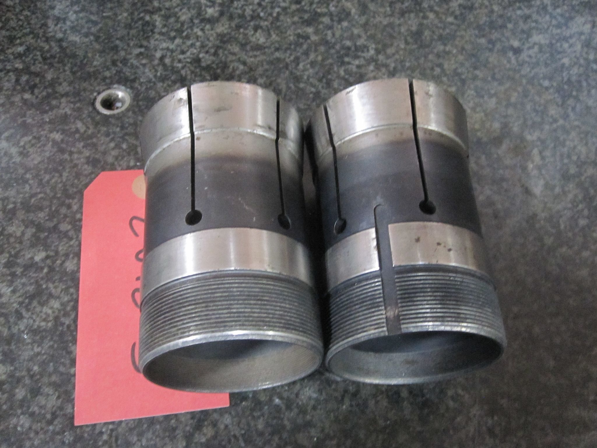 (AS-IS) 2X LOT OF 2 HARDINGE 22J COLLETS 1.0" 5/16" 10