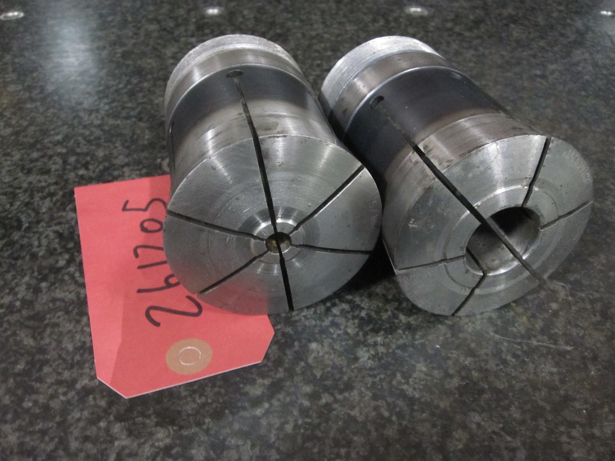 (AS-IS) 2X LOT OF 2 HARDINGE 22J COLLETS 1.0" 5/16" 14