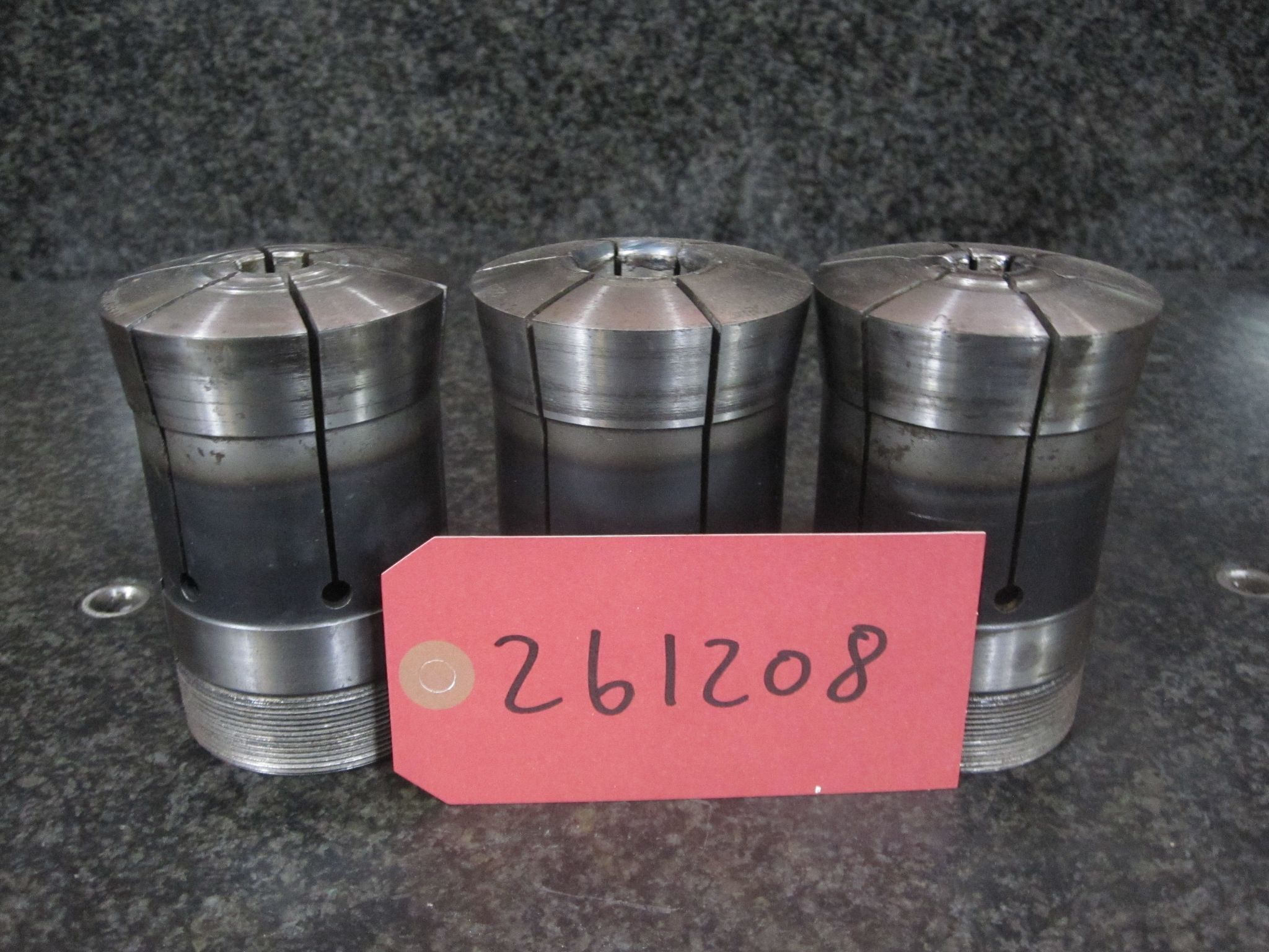 (AS-IS) 3X LOT OF 3 HARDINGE 22J COLLETS 1/2" 1.0" 15MM 0