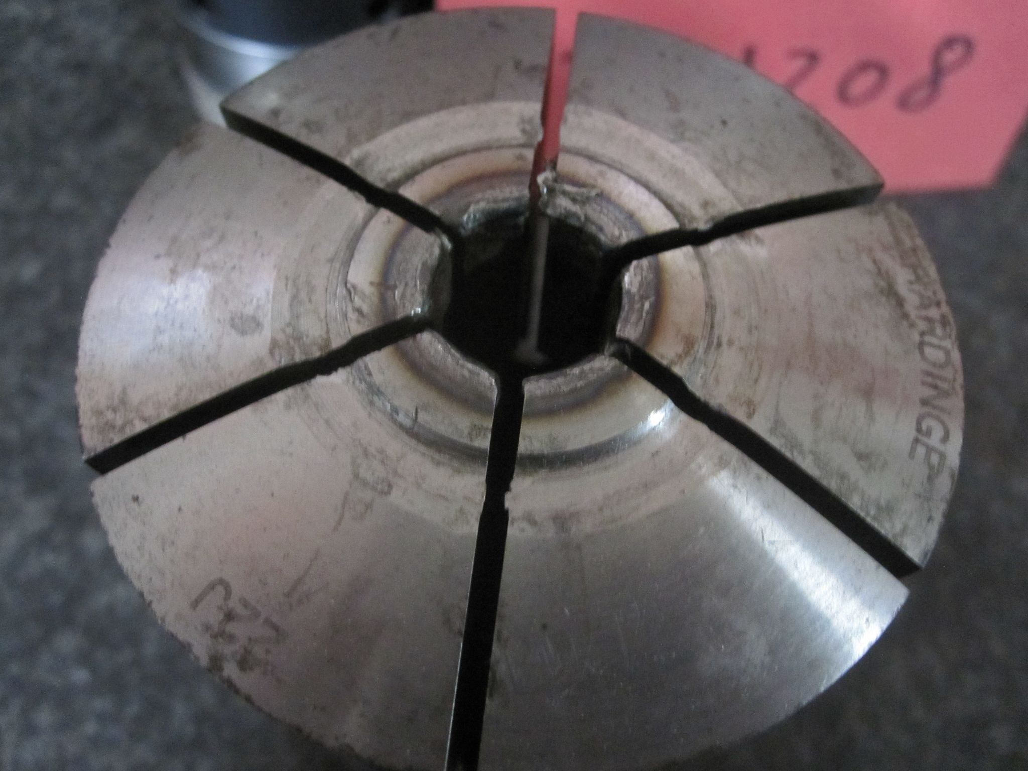 (AS-IS) 3X LOT OF 3 HARDINGE 22J COLLETS 1/2" 1.0" 15MM 2