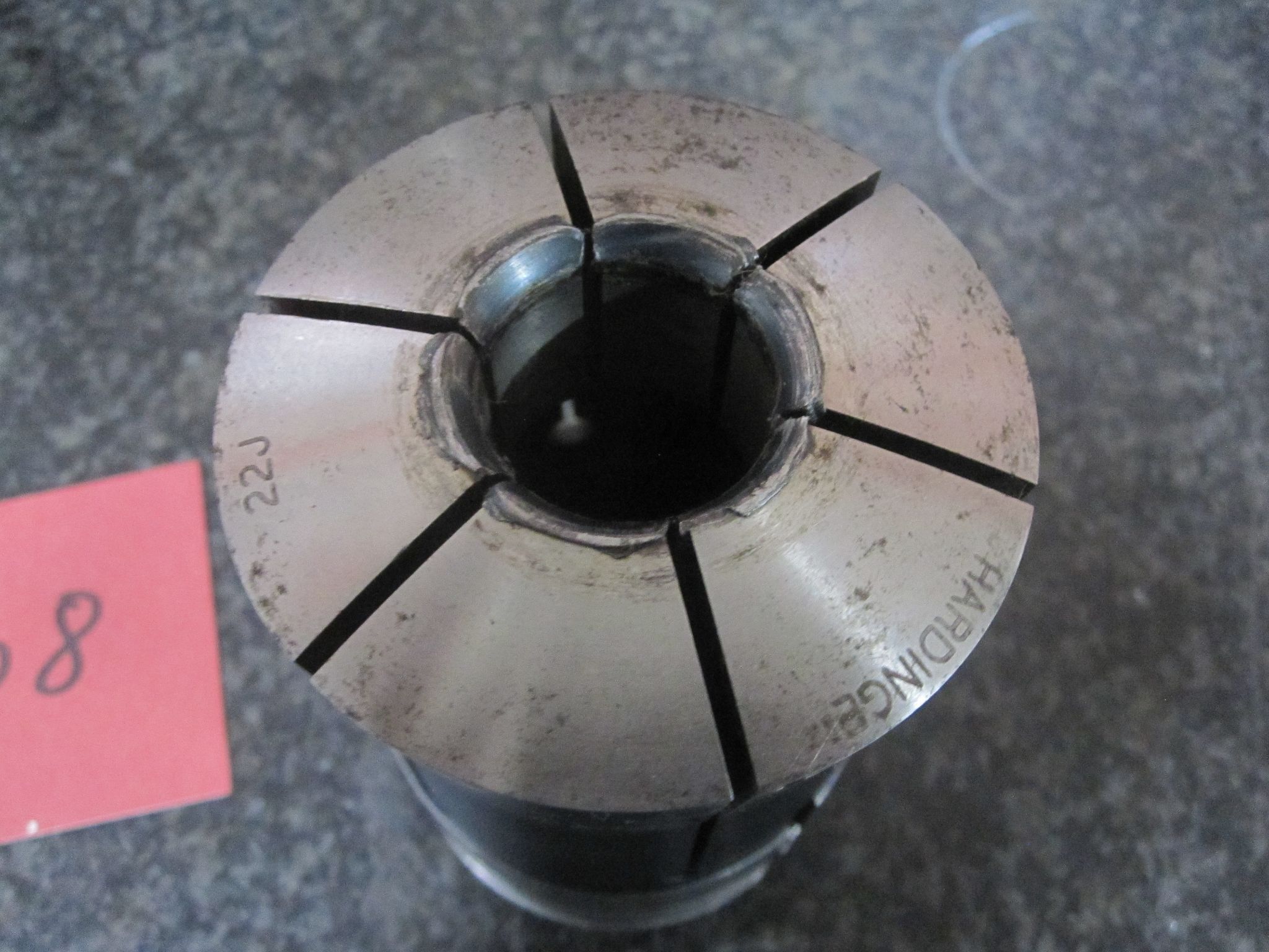 (AS-IS) 3X LOT OF 3 HARDINGE 22J COLLETS 1/2" 1.0" 15MM 11