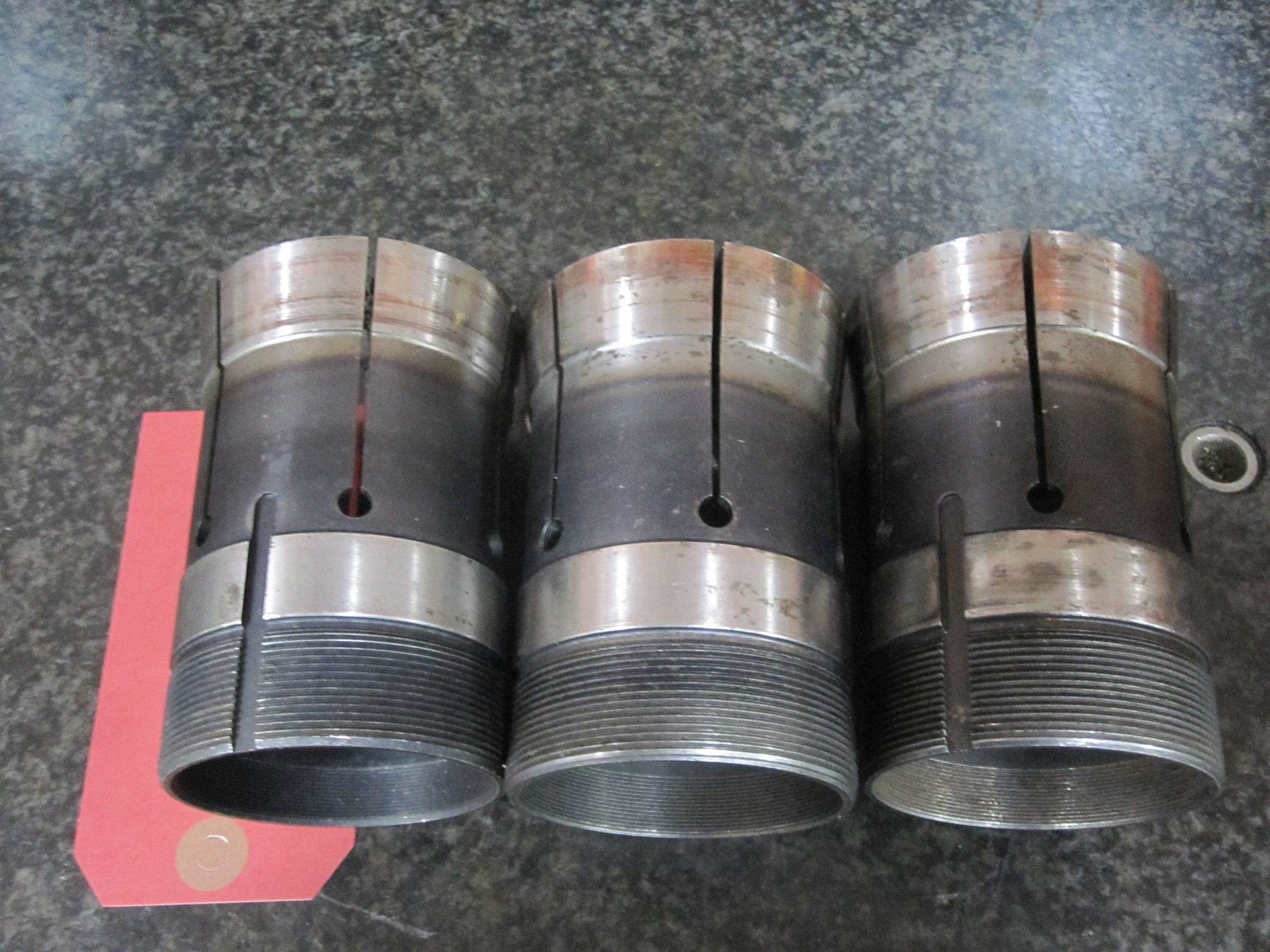 (AS-IS) 3X LOT OF 3 HARDINGE 22J COLLETS 1/2" 1.0" 15MM 16